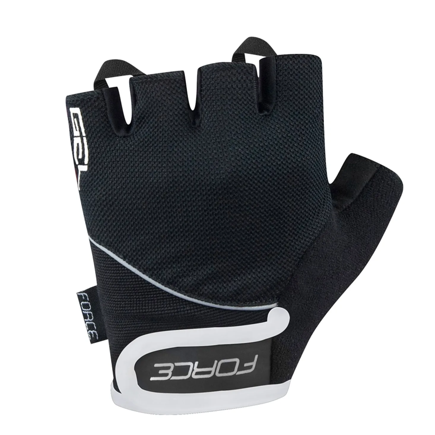 Force1 Hombres de la Fuerza Gel Guantes Guantes, Hombre, Guantes, Force Gel Mitts, Negro, XS