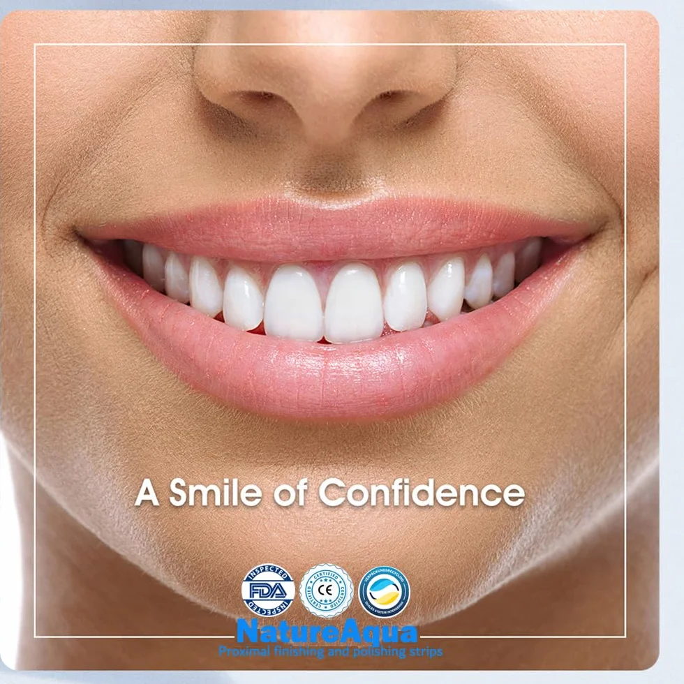 NatureAqua Papel de lija dental 4 mm tiras de pulido interdental 60 unidades
