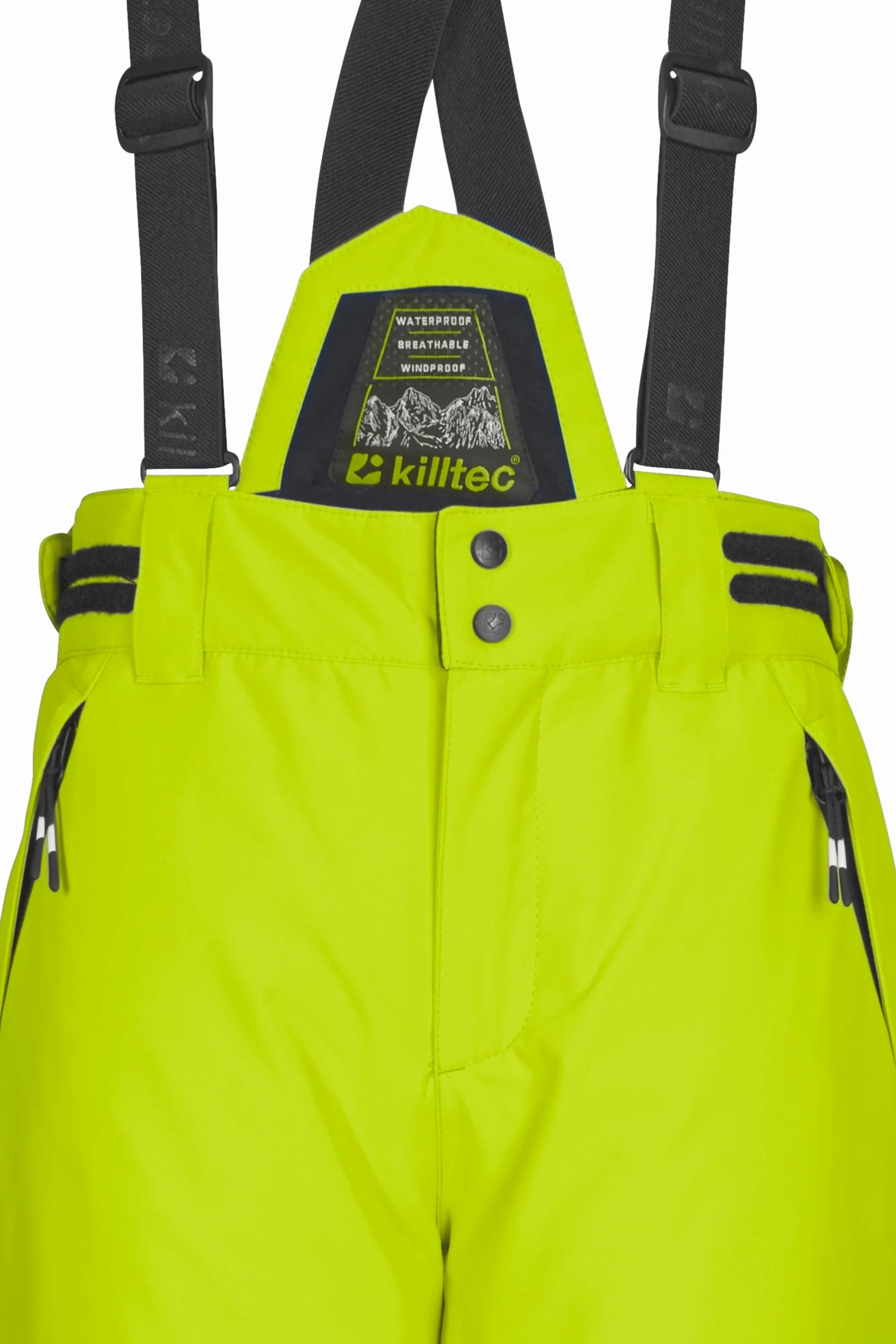 Killtec Ksw 214 Bys Ski Pnts - Pantalones de esquí/Pantalones funcionales con Peto Desmontable, protección de los Bordes y protección contra la Nieve Niños