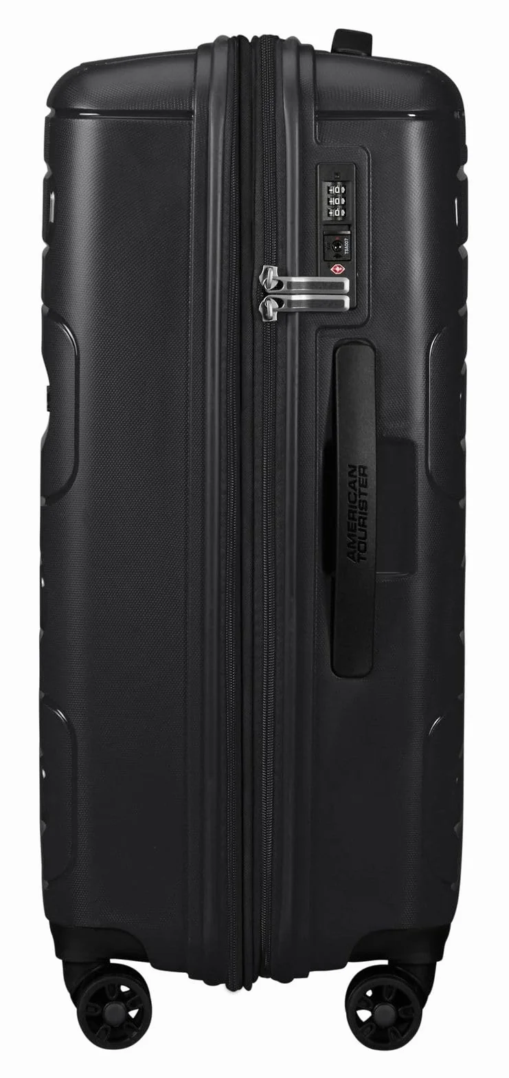 American Tourister Sunide - Spinner M Extensible Valisene Bleu, Noir (Negro), Spinner M (67.5 cm - 83.5 L), Spinner M Extensible (67.5 cm - 83.5 L)