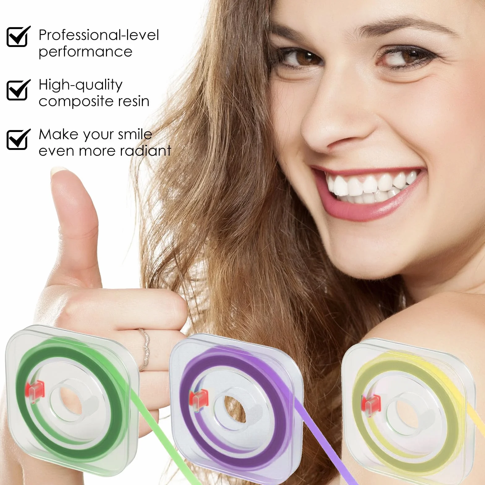 Tiras Abrasivas Dentales 4 mm x 6 m, Grano Grueso Medio Fino, Limpieza Interdental