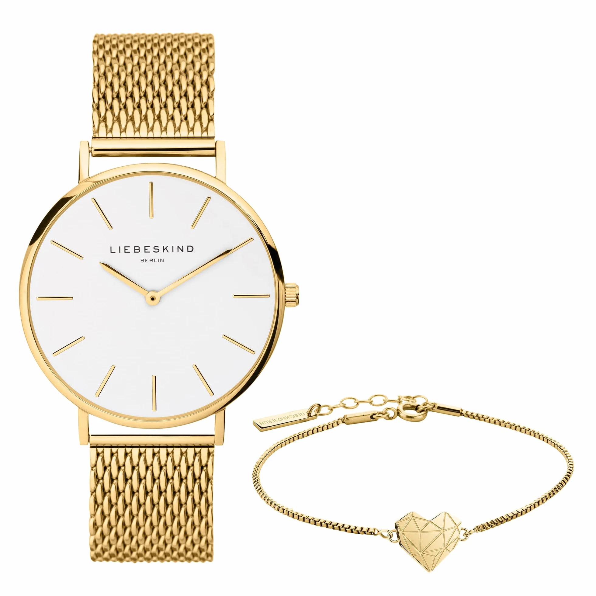 Liebeskind Berlin Set aus Reloj de Pulsera y Beadarmband LS-0092-MQB Plata