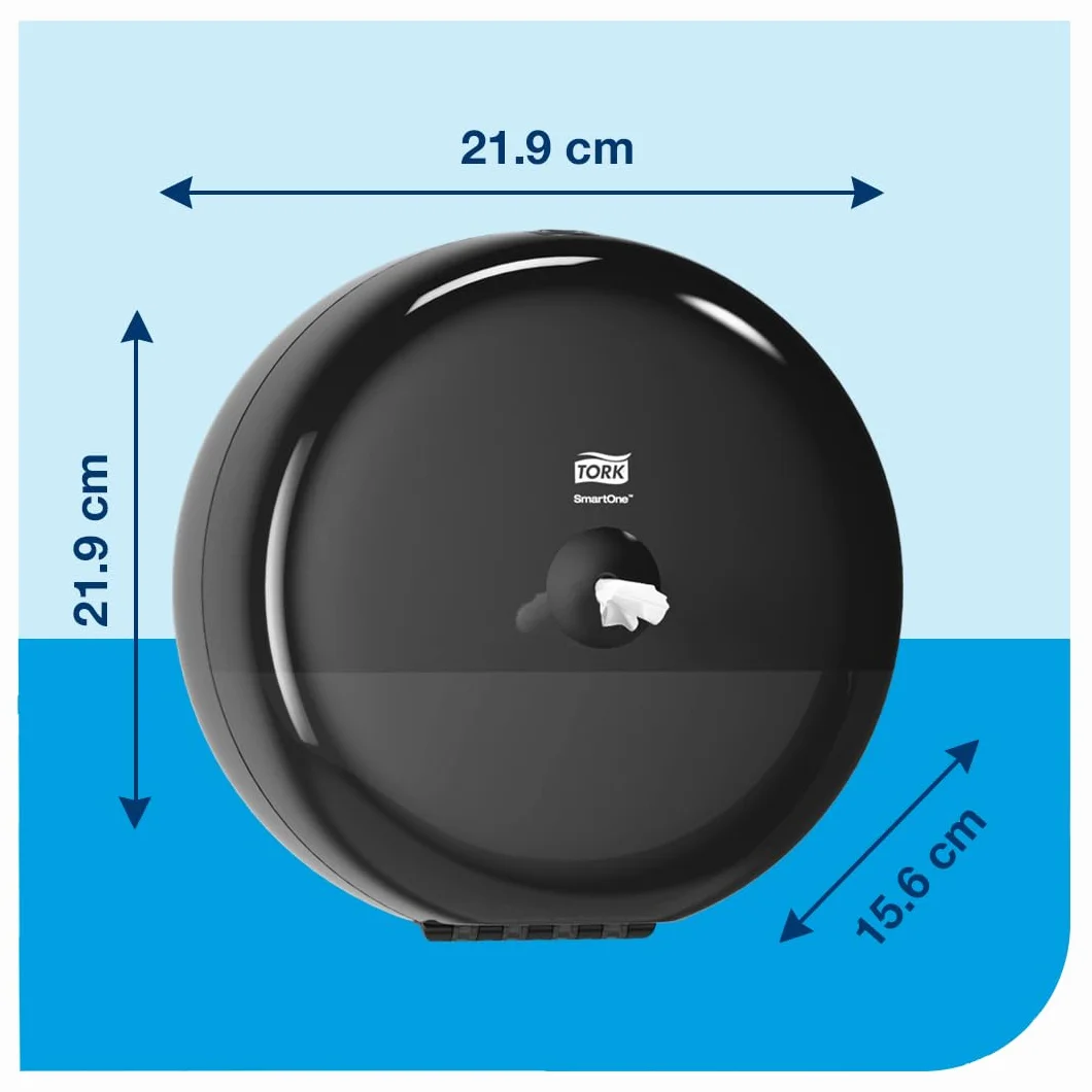 Tork SmartOne Mini Dispensador de Papel Higiénico Negro T9 681008 Alta Capacidad