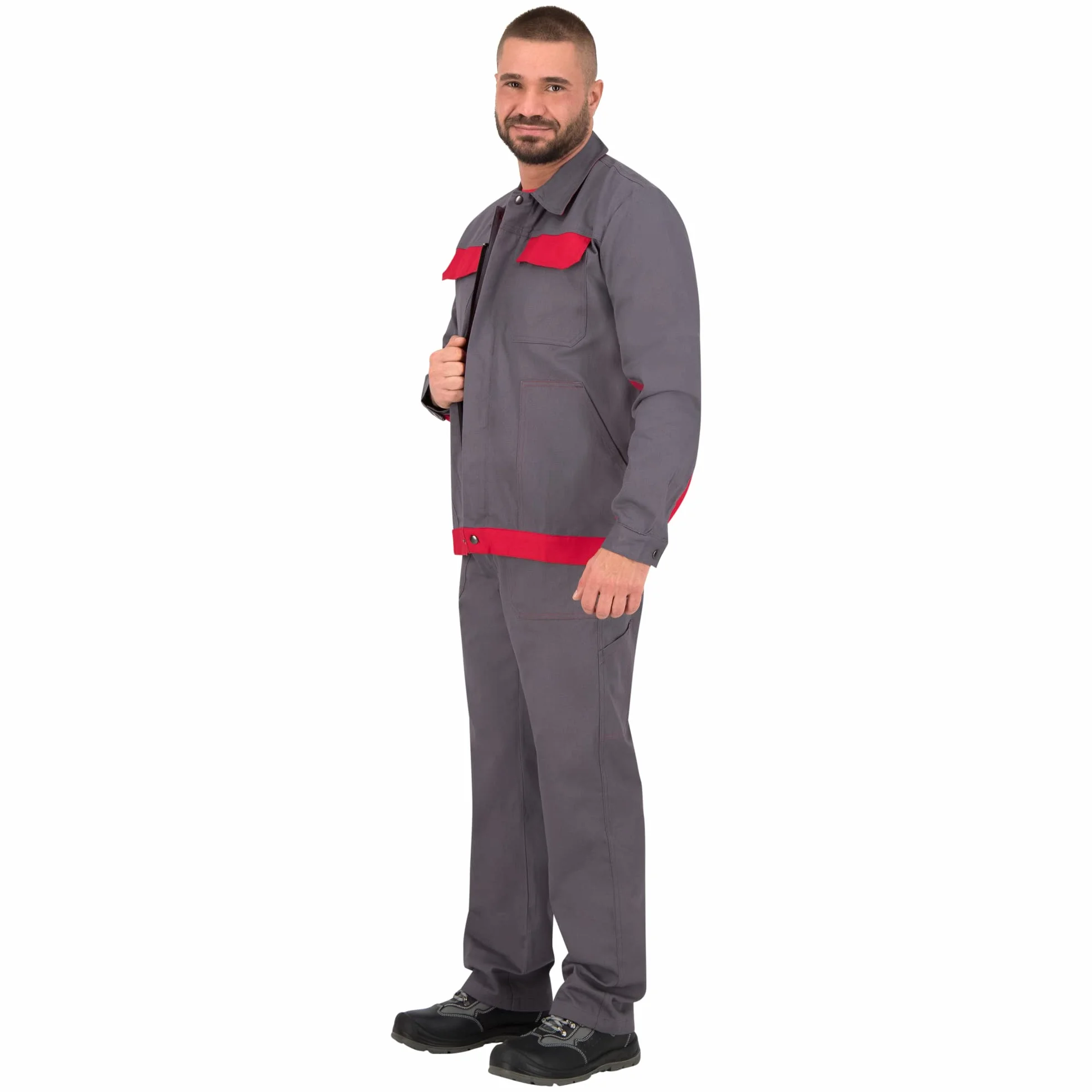 BWOLF Delta Chaqueta de Trabajo Hombre Algodón Poliéster 4 bolsillos