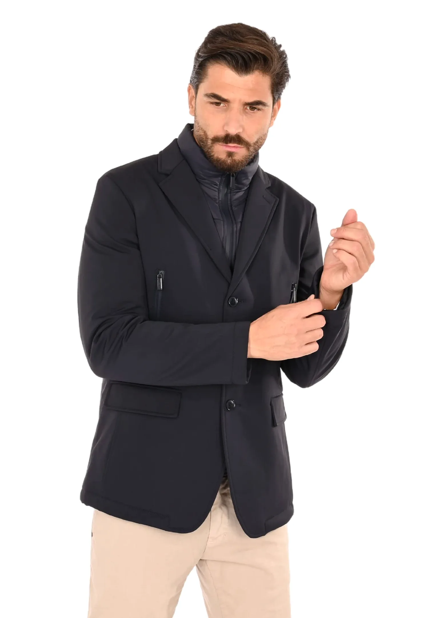 Ciabalù Chaqueta De Invierno Elegante Chaqueta Técnica Acolchada Con Arnés