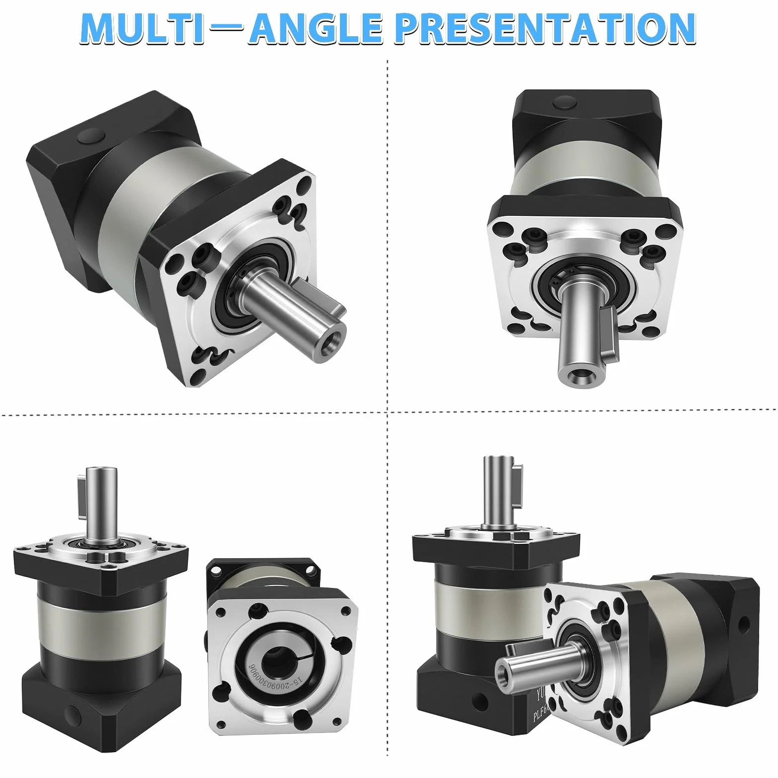 Reductor planetario 50:1 12 arc-min 4000rpm 200W 400W 60mm para servomotor torno