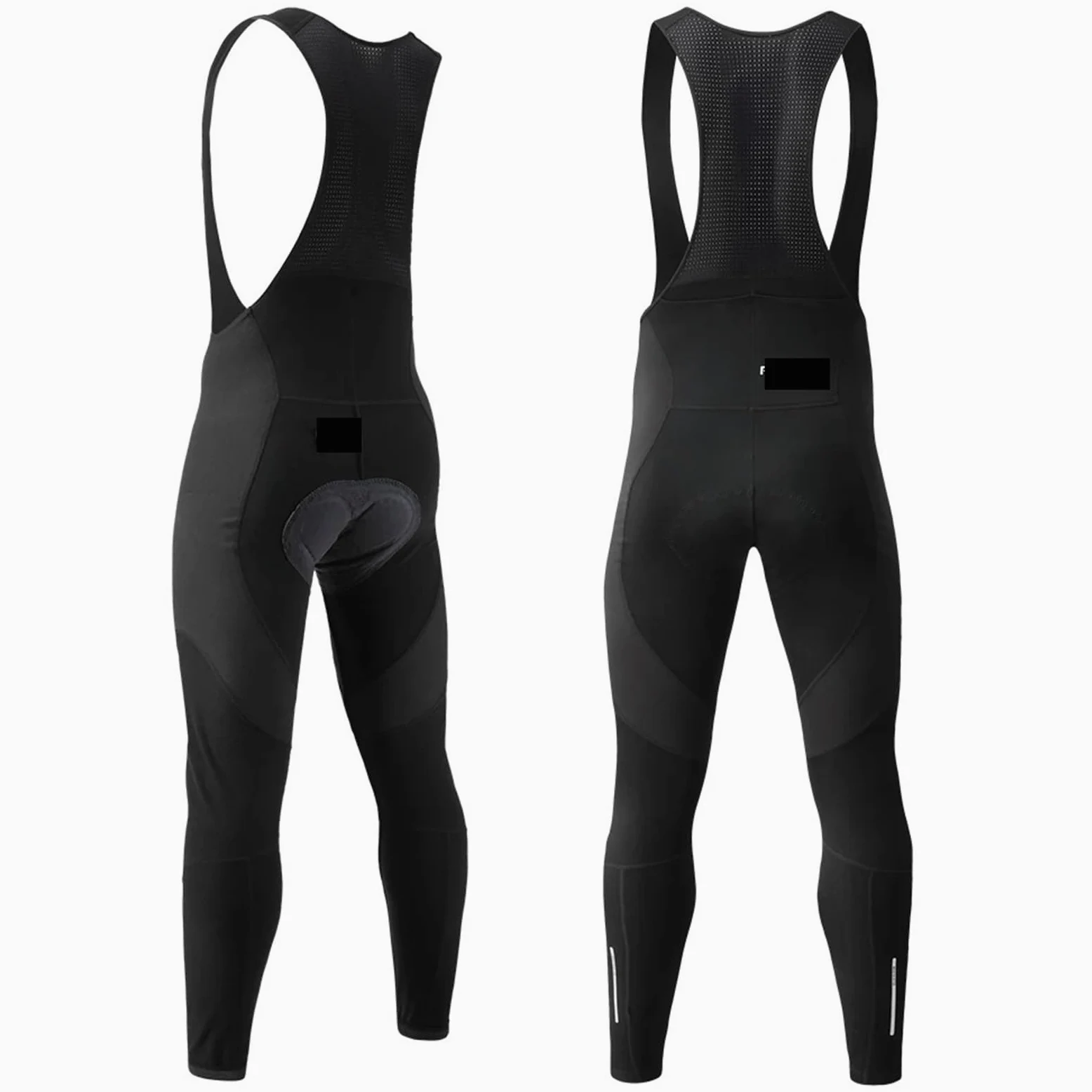 Pantalón largo con peto ciclista Pantalones largos con pechera for ciclismo de invierno, mallas for bicicleta de montaña, pantalones transpirables con almohadilla de Gel, pantalones profesionales de l
