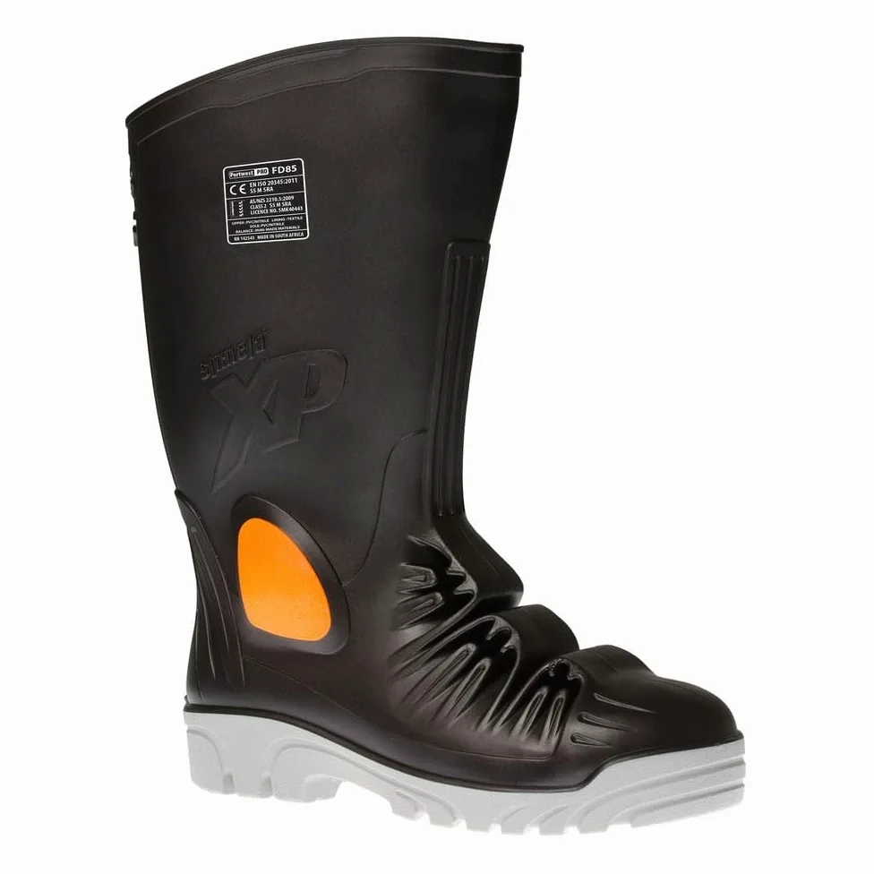 Portwest Bota Wellington Mettamax Safety S5 M, Tamaño: 40, Color: Negro, FD85BKR40