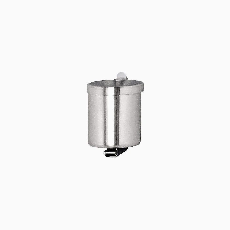 Kaiser + Kraft Cenicero de pared | Autoextinguible, 0,6 l, acero inoxidable, altura 100 mm