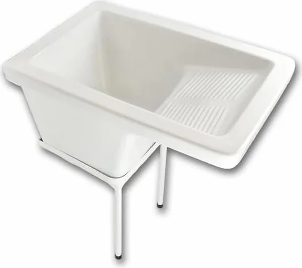 Soporte para Pila Lavadero BINGO Blanco 31 x 50 x 31 cm Patas 49 cm
