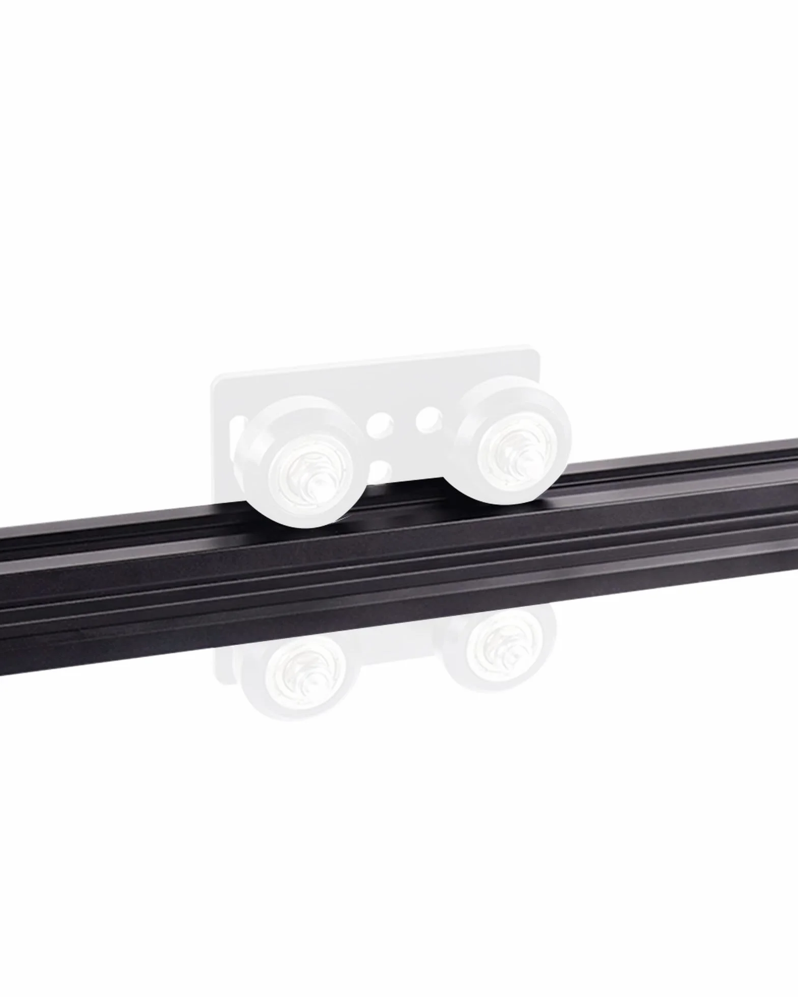 Perfil de aluminio extrusión carril lineal 2020 V negro estándar europeo 700 mm para impresoras 3D CNC