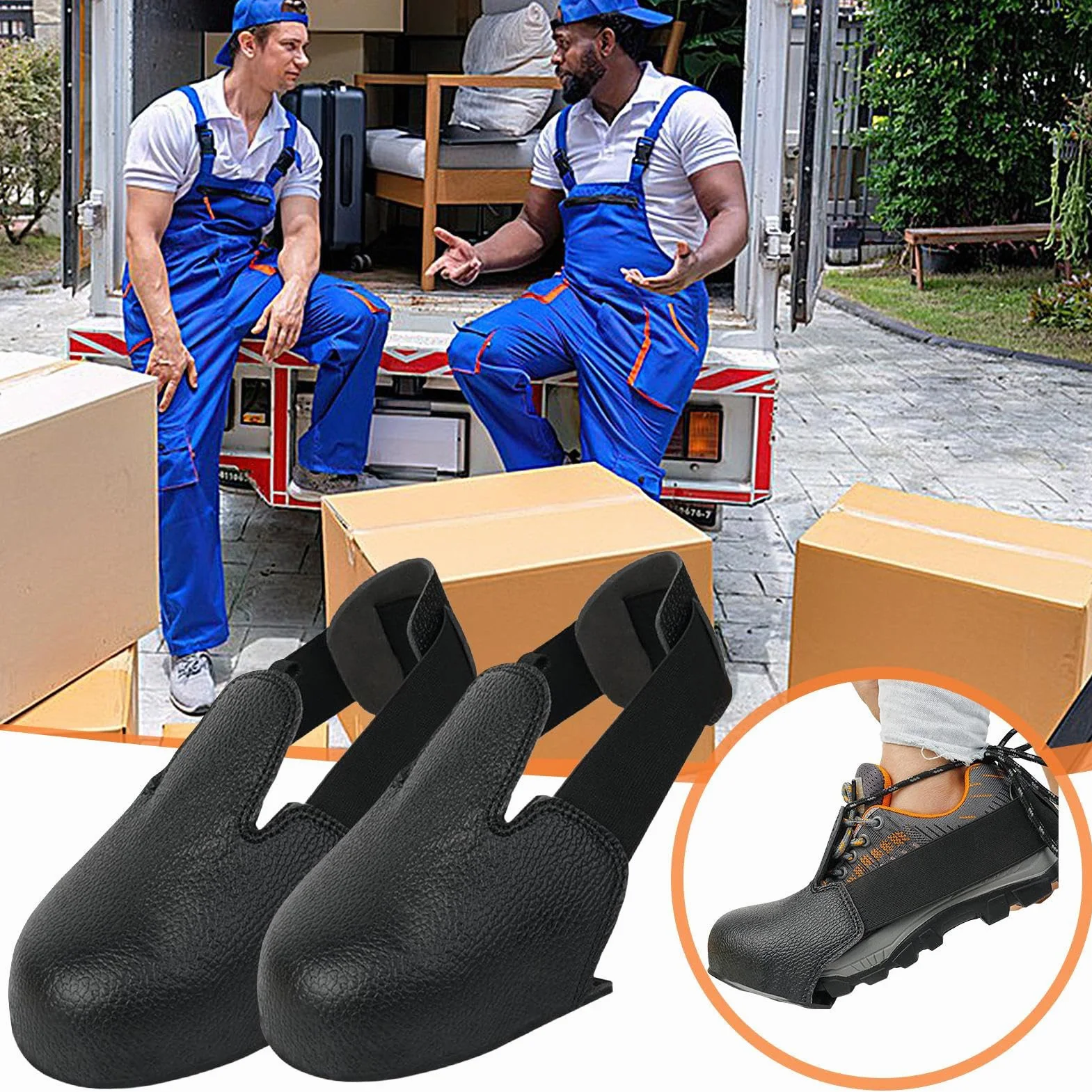 Puntas de acero para zapatos, 1 par de plantillas de punta compuesta a prueba de golpes | Protección para el trabajo y el ocio - Accesorios para zapatos - Ideal para familias y seres