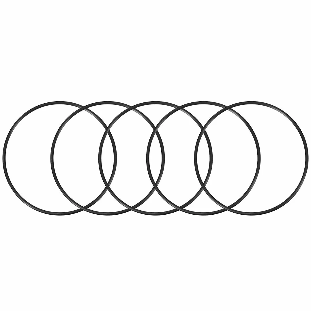 Sourcing Map 5pcs Nitrilo Caucho Tóricas Juntas 135mm OD 125mm ID 5mm Ancho O Ring Arandelas
