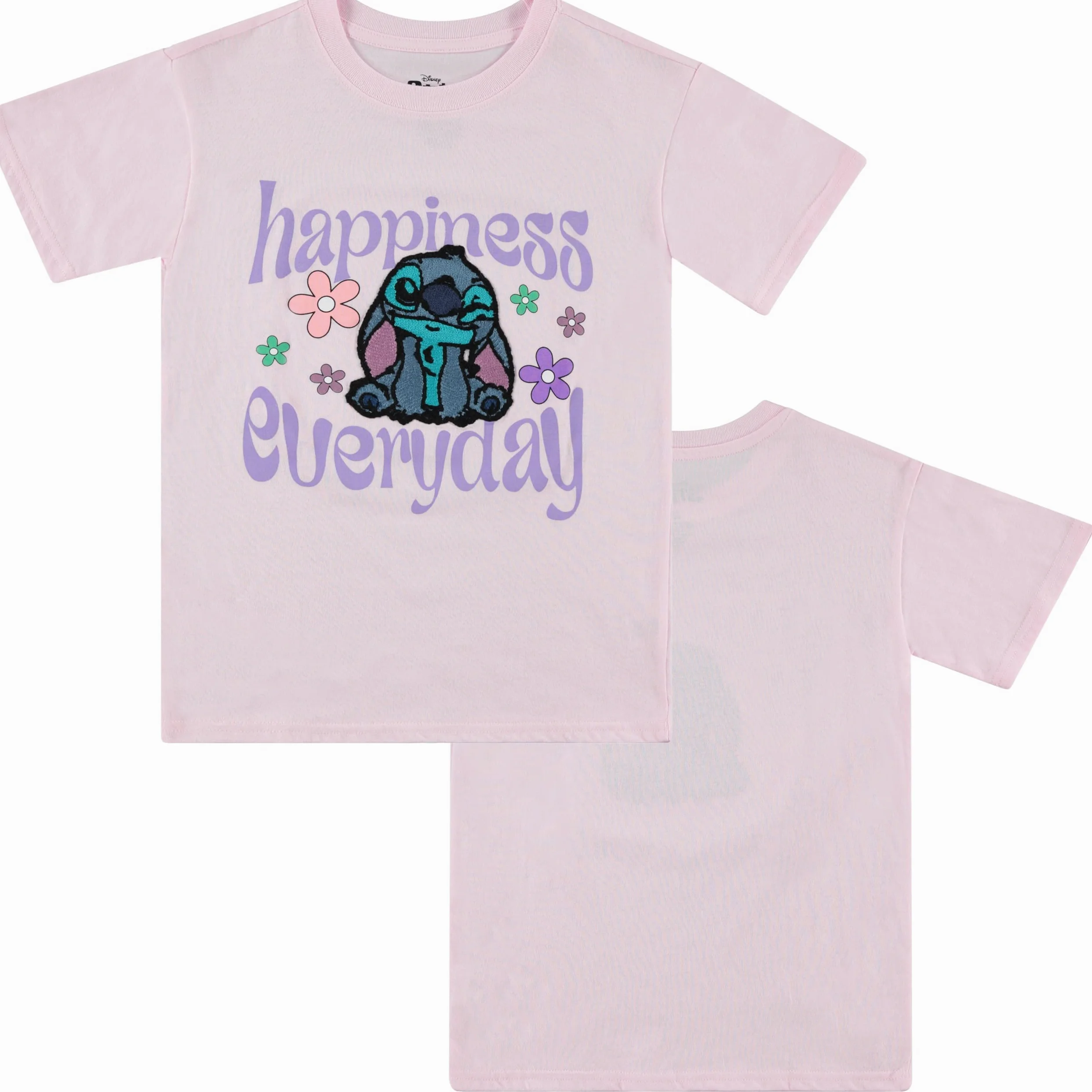 Disney Lilo and Stitch - Camiseta de manga corta para niñas, tallas 4-16