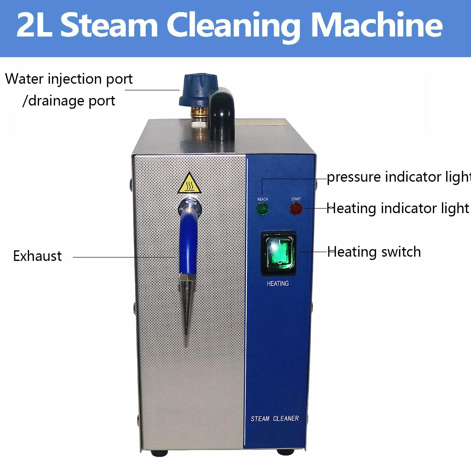 Máquina Limpiadora De Joyas A Vapor, para Monedas,Pequeñas Piezas de Metal,Registro,Junta de Circuito,Necesarios Diarios,Herramientas de Laboratorio,etc 2L