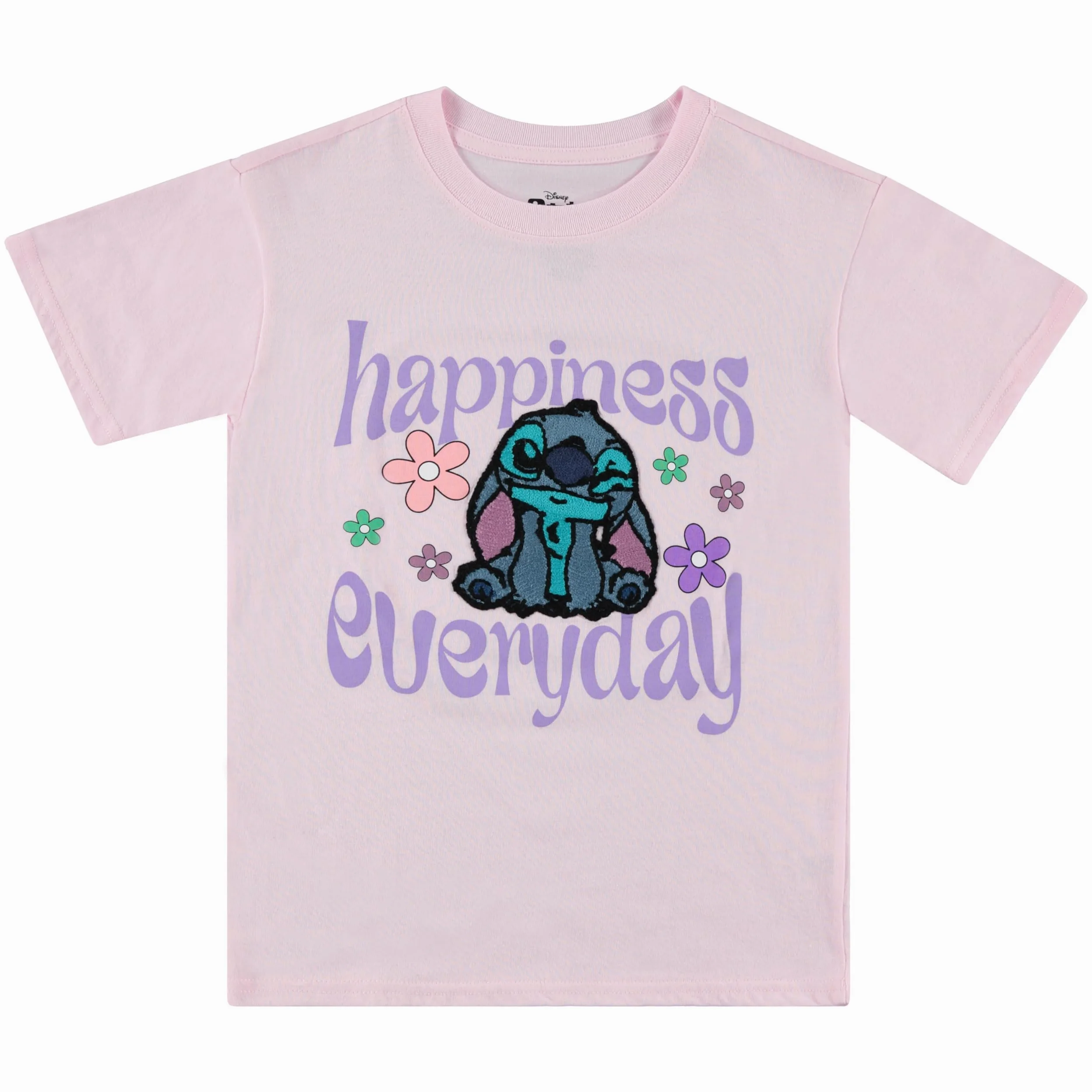 Disney Lilo and Stitch - Camiseta de manga corta para niñas, tallas 4-16