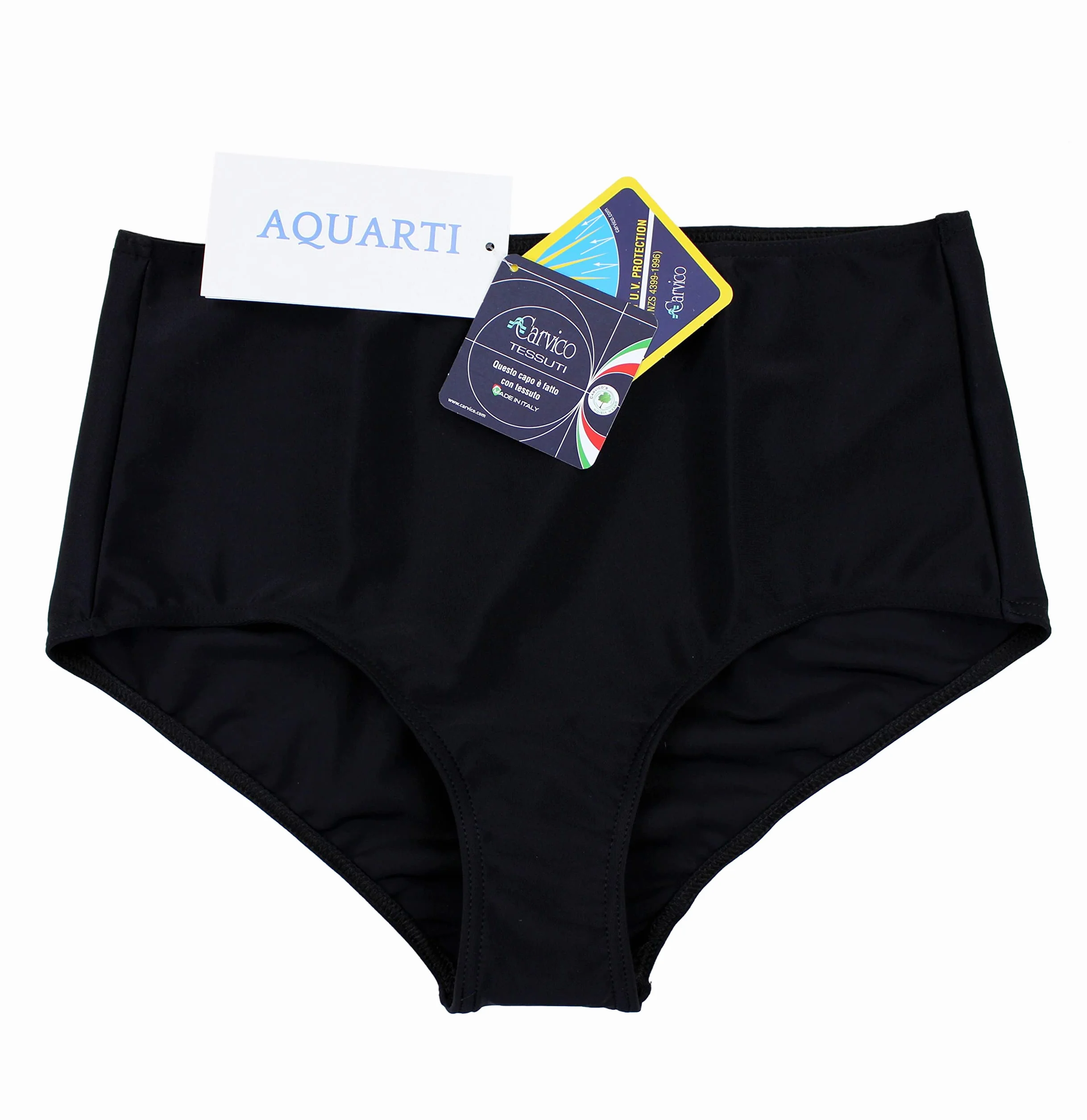 Aquarti Braga Mujer Talle Alto Bikini Clásica Colores Lisos