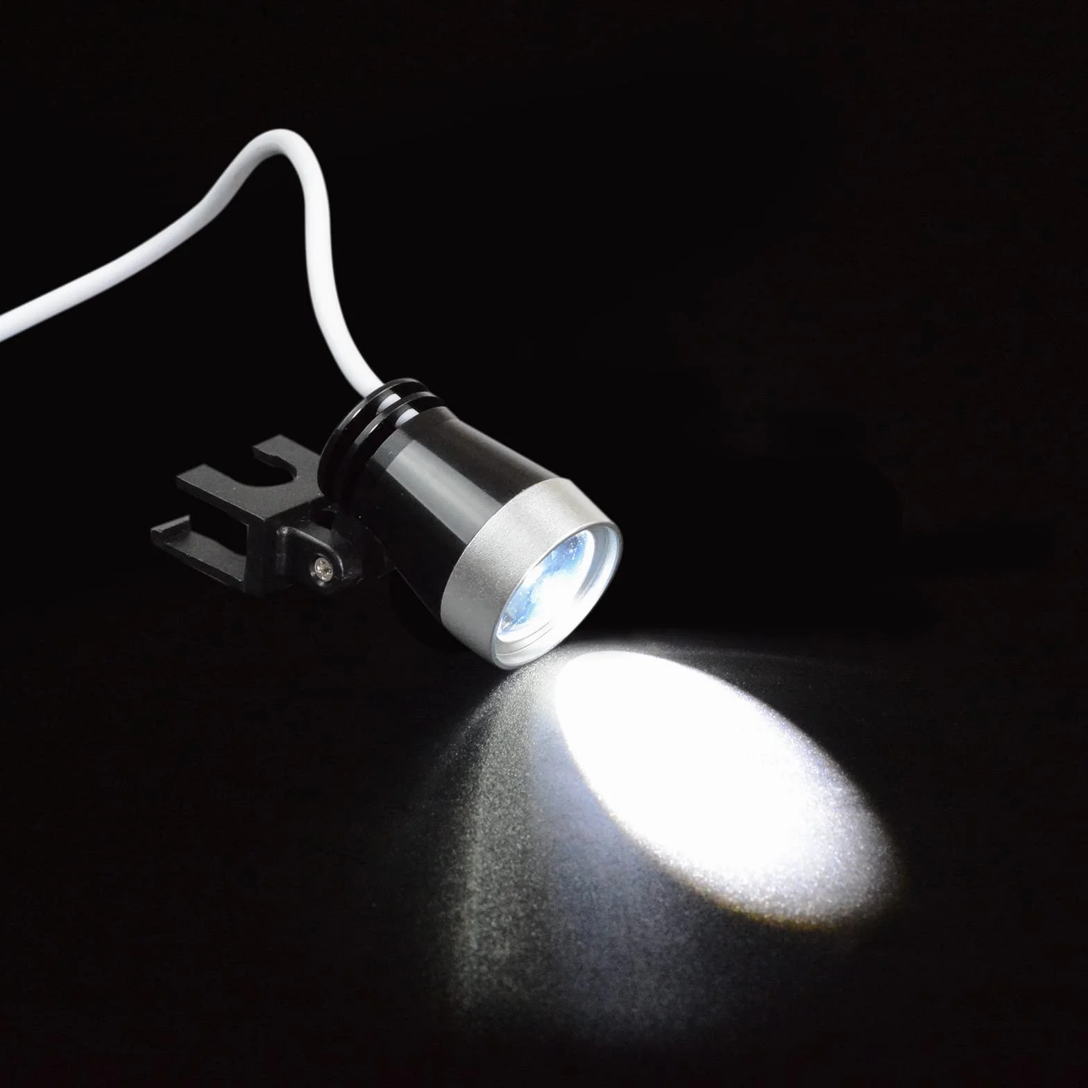 Bonew Dental Binocular Loupes Kit 3.5x 420mm LED Headlight Aluminum Case Silver