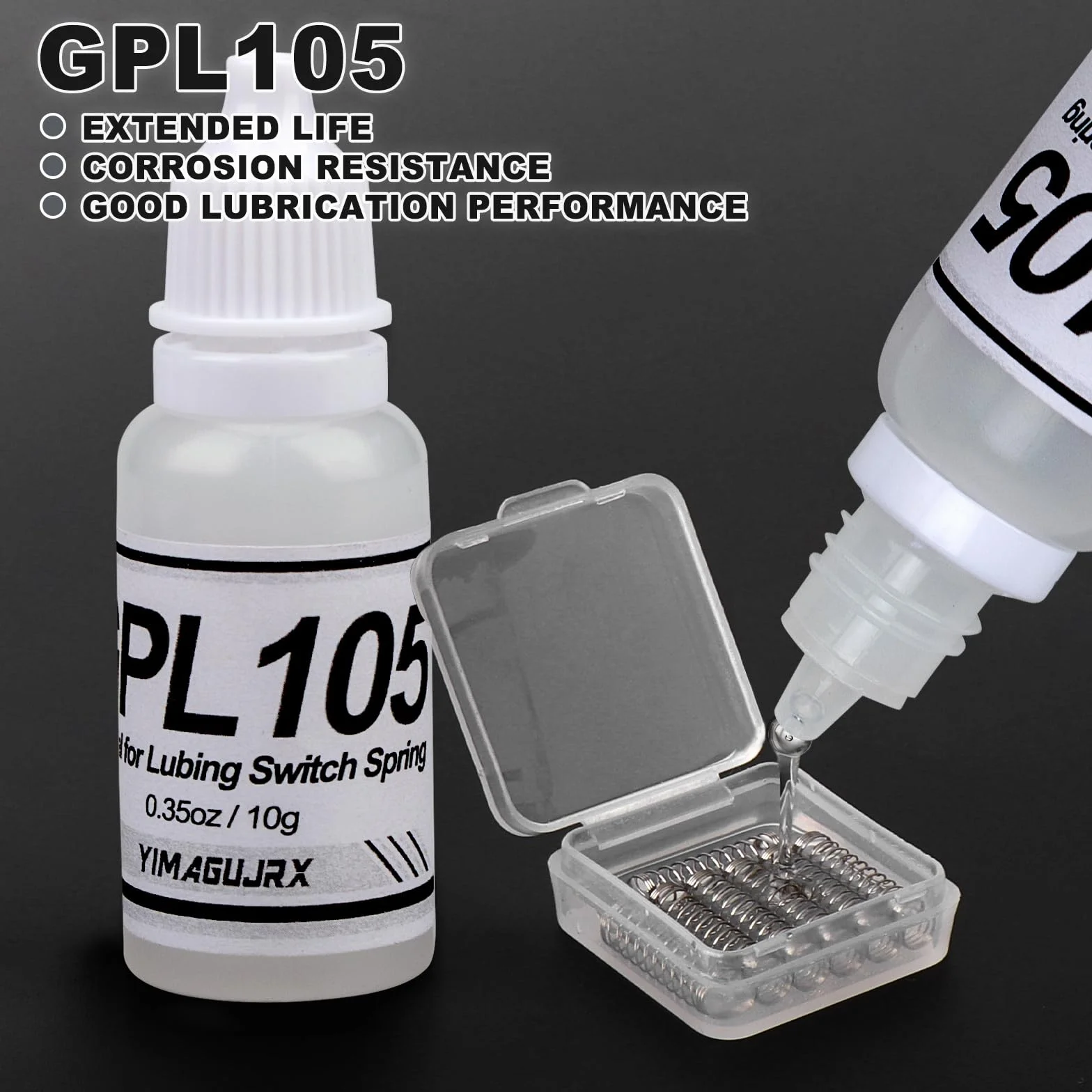 Grasa lubricante GPL 205 G0 GPL 105 para interruptores de teclado mecánico 10g