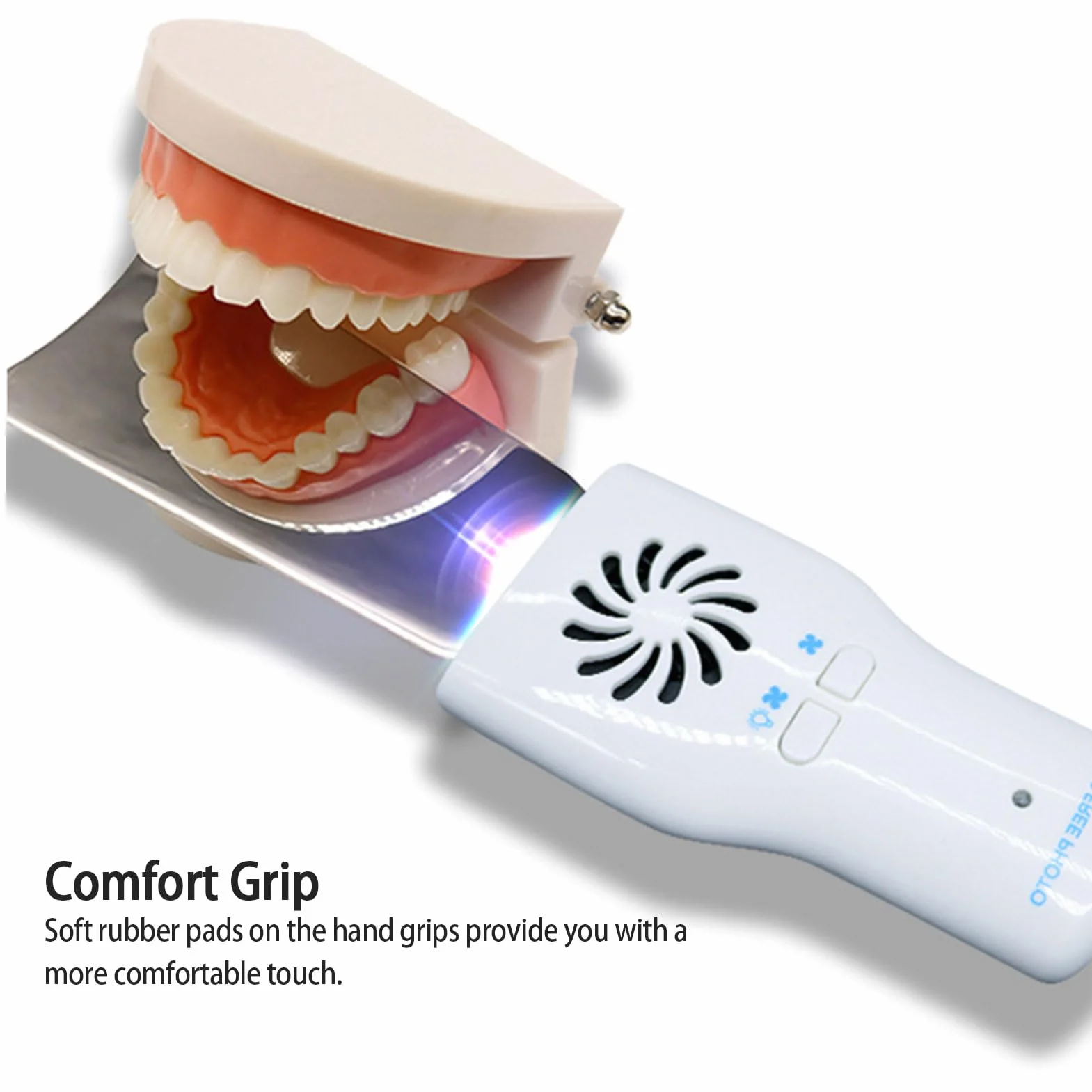 Espejos de fotografía Dental sin Niebla LED con Ventilador de luz, Herramientas dentales