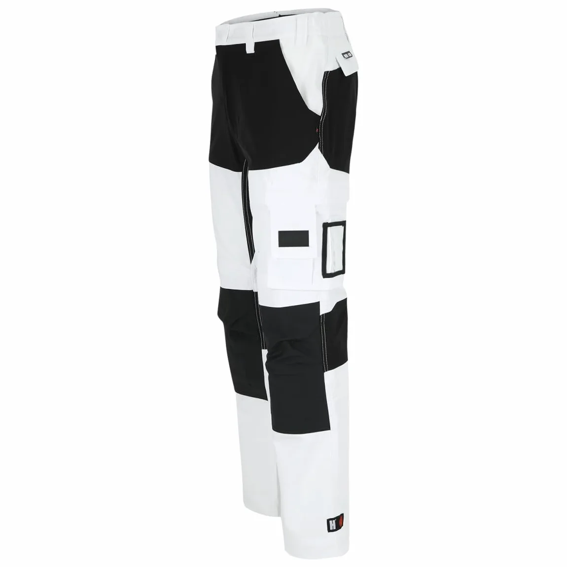 Herock Héctor Multibolsillos Pantalones De Trabajo Blanco/Negro