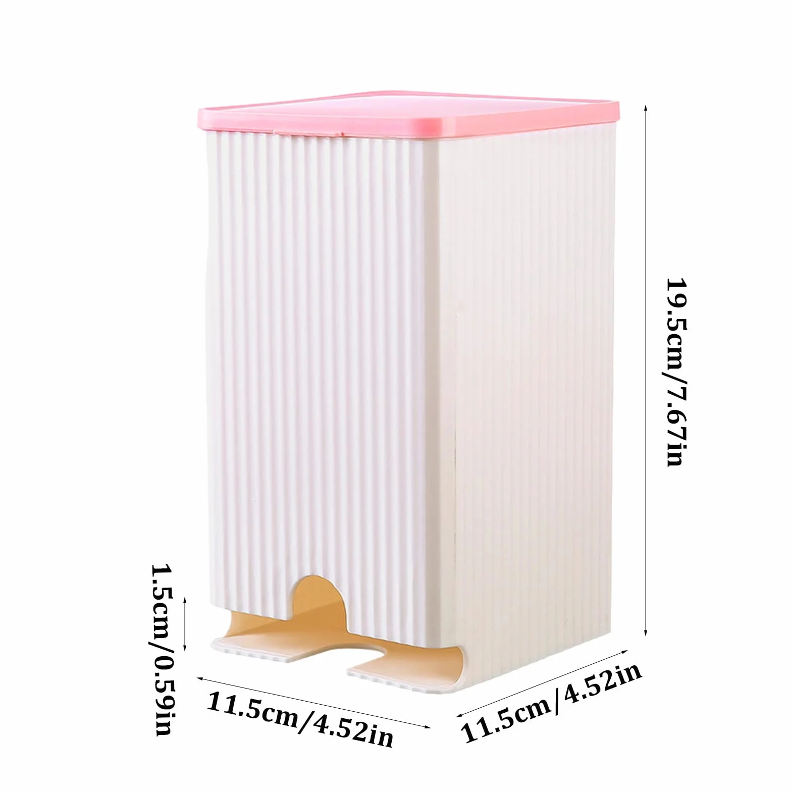 Organizadora Antihumedad Compacta PP 19.5x11.5x11.5cm para Productos Femeninos Papel Higiénico Toallas Sanitarias