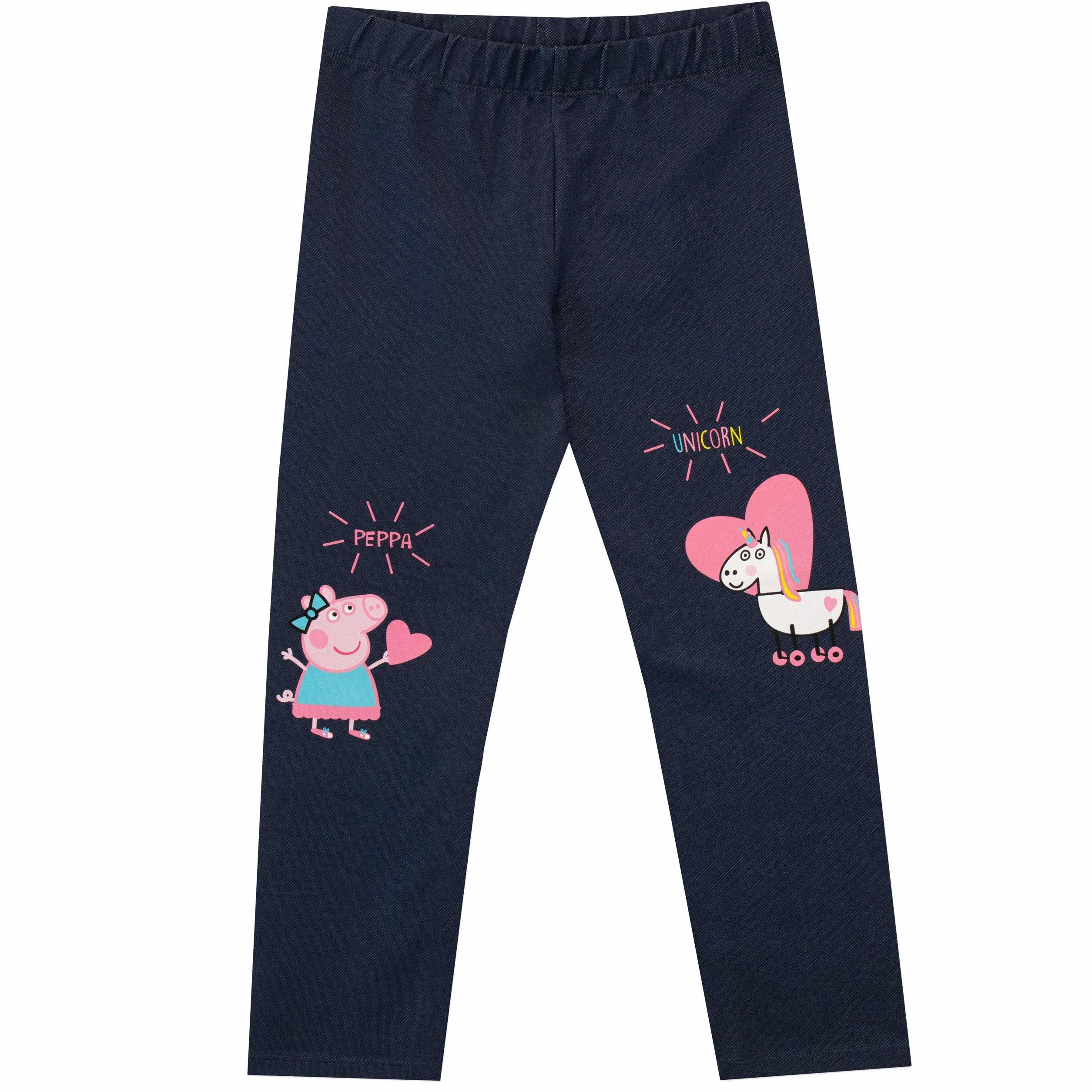 Peppa Pig Conjunto de Sudadera con capucha y leggings para Niñas Unicornio Multicolor 2-3 Años