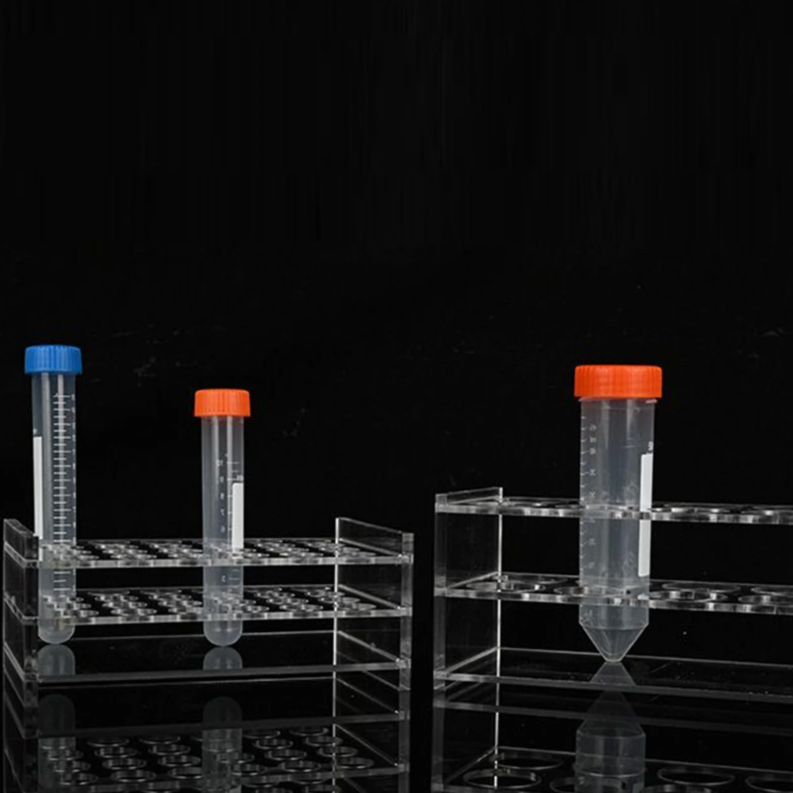 Portatubos Soportes para Tubos de Laboratorio Expositor Acrílico 8 Huecos Almacenamiento Educativo