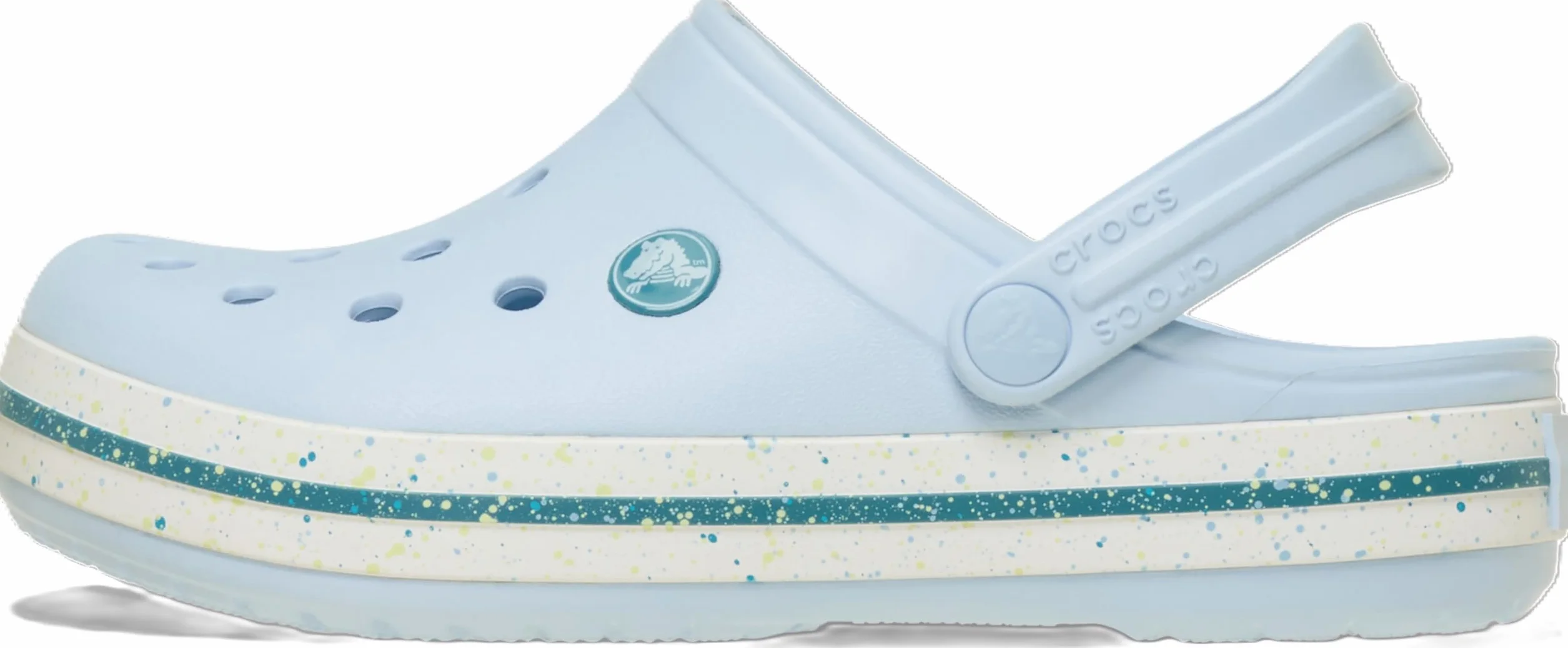 Crocs Crocband Speckled Band Clog T, Zuecos Unisex niños, Azul Escarcha, 24/25 EU