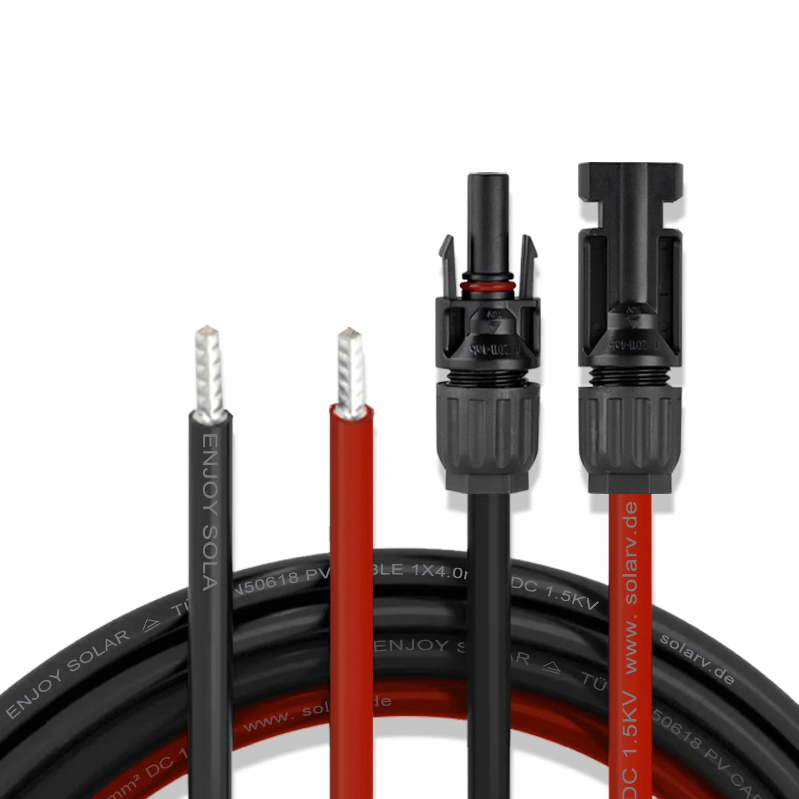 Solar cable de conexión 6mm² 5m módulo solar regulador de carga
