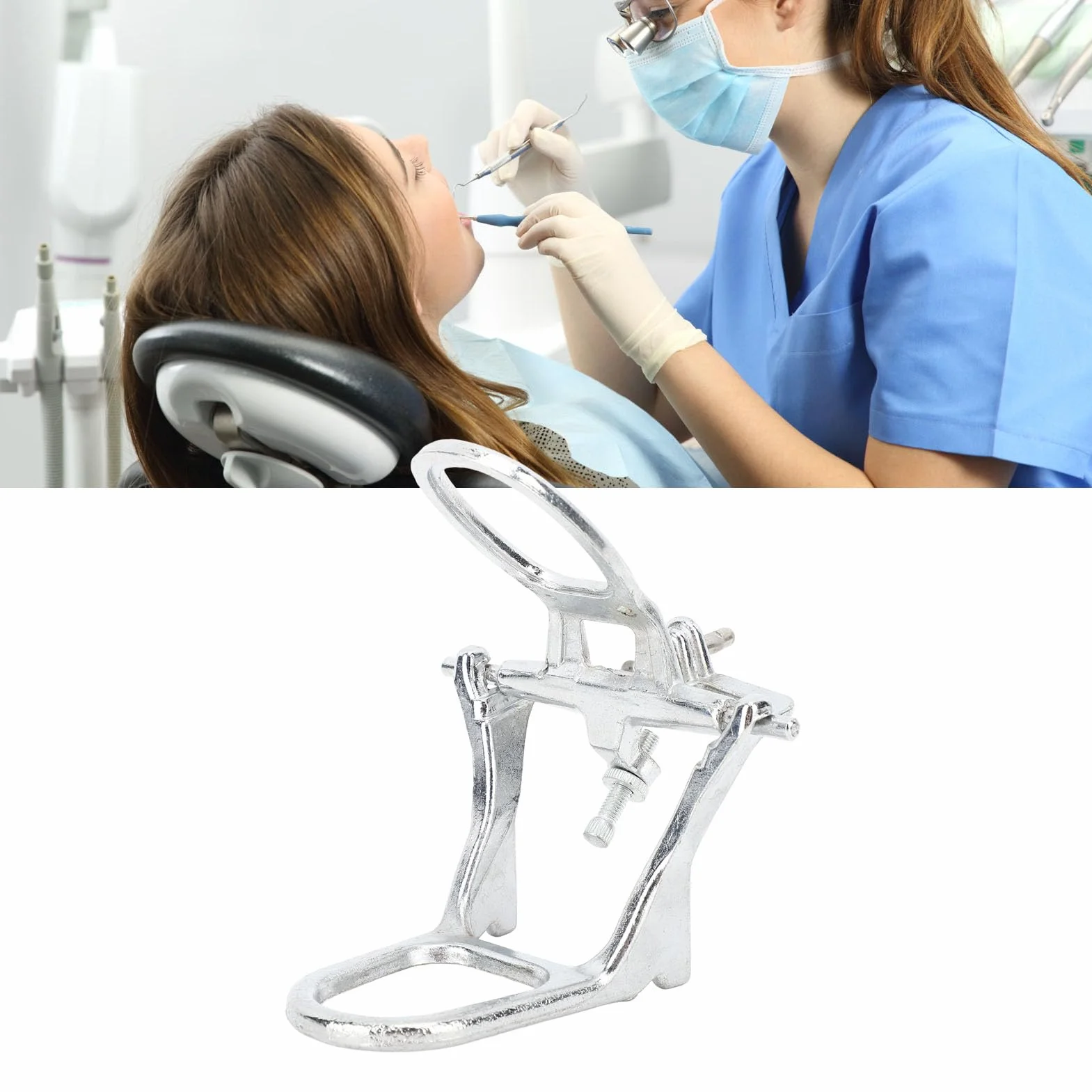 Articulador de Dentadura Postiza de Construcción Metálica para Laboratorio