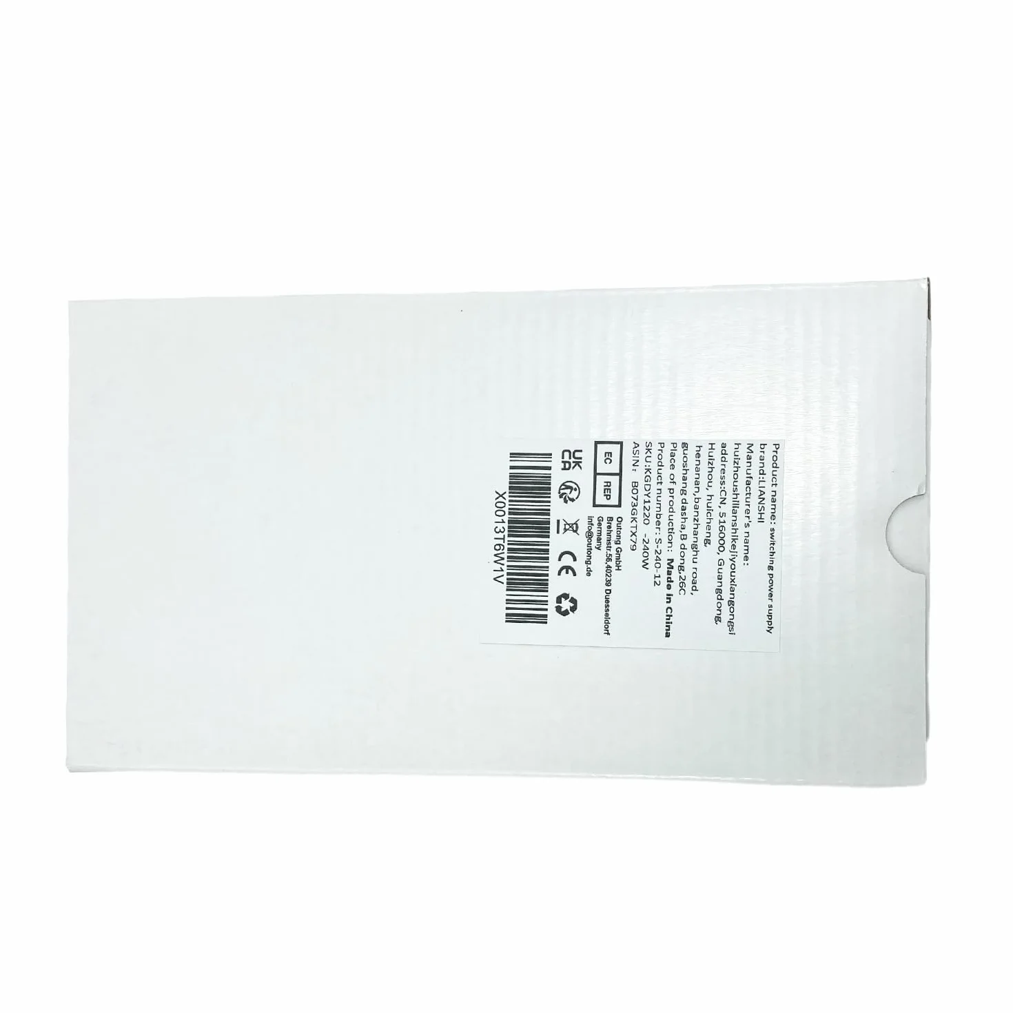 Fuente de alimentación 12V 20A 240W AC220V a DC12V transformador de conversión con protección contra cortocircuito y sobrecarga