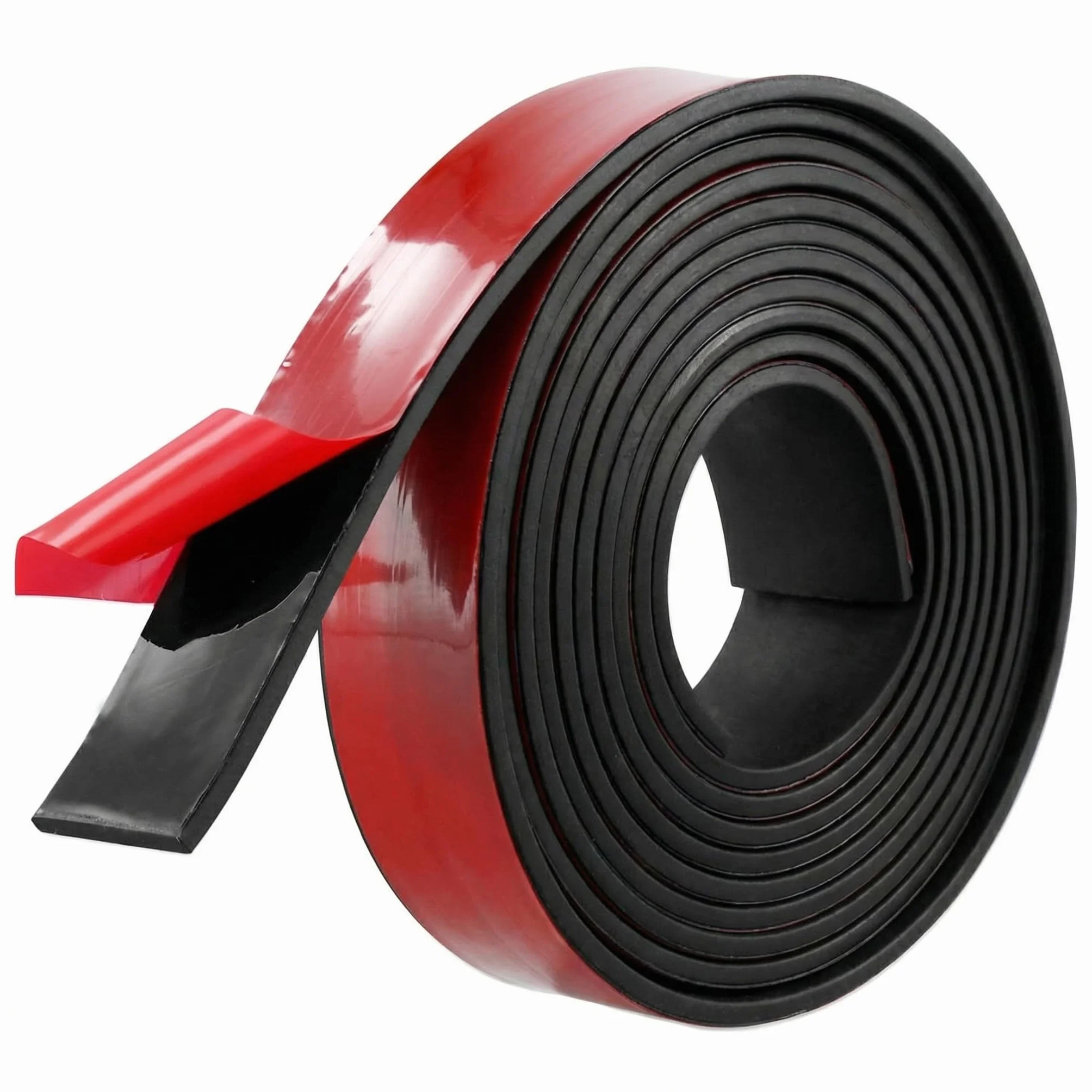 QWORK® Tira de Goma Adhesiva de Neopreno 25 mm x 3 mm - Impermeable, Resistente a Calor y Aceite