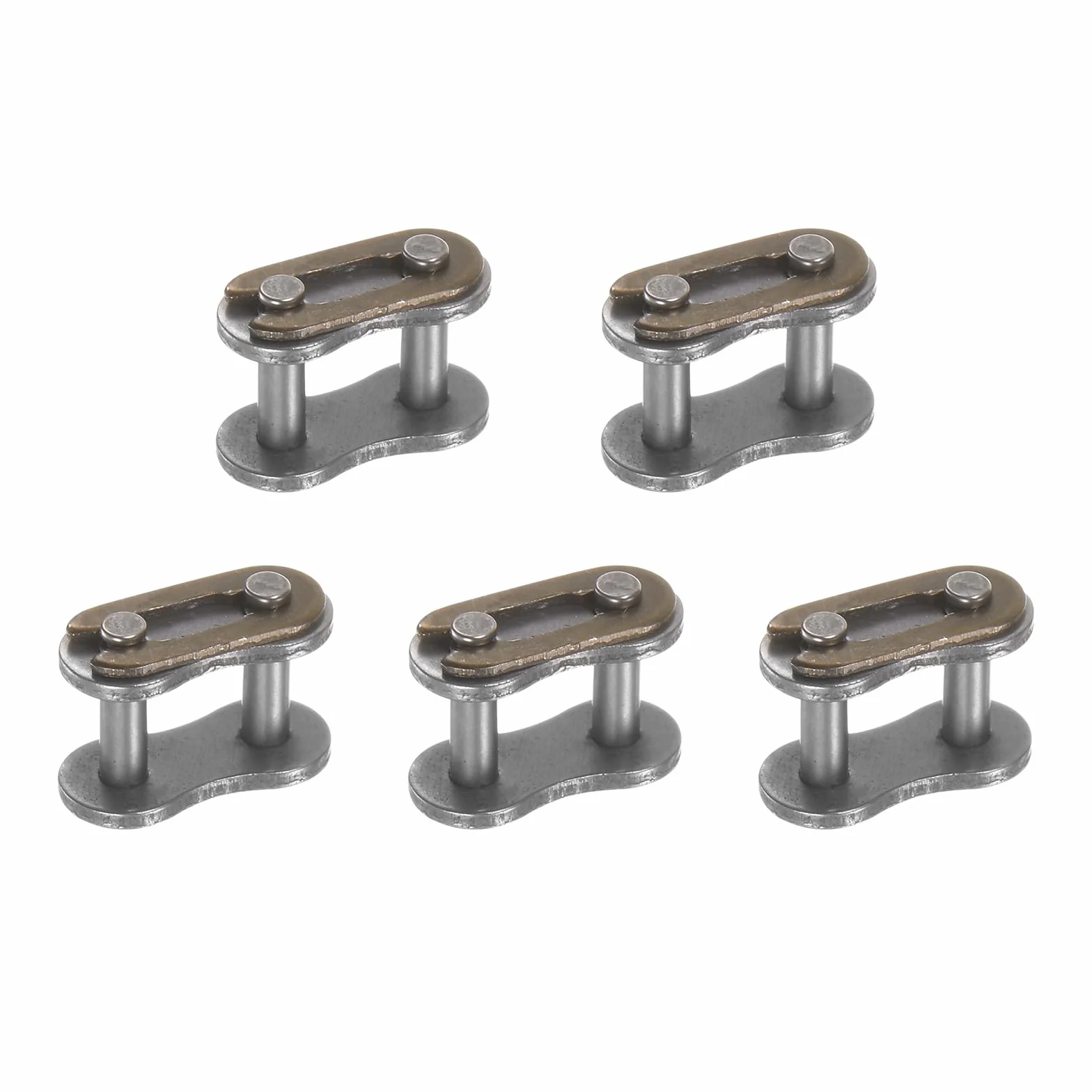 QUARKZMAN 04B-1 Enlaces de Conexión Cadena de Rodillos Acero al Carbono 6mm Paso Enlaces Maestros