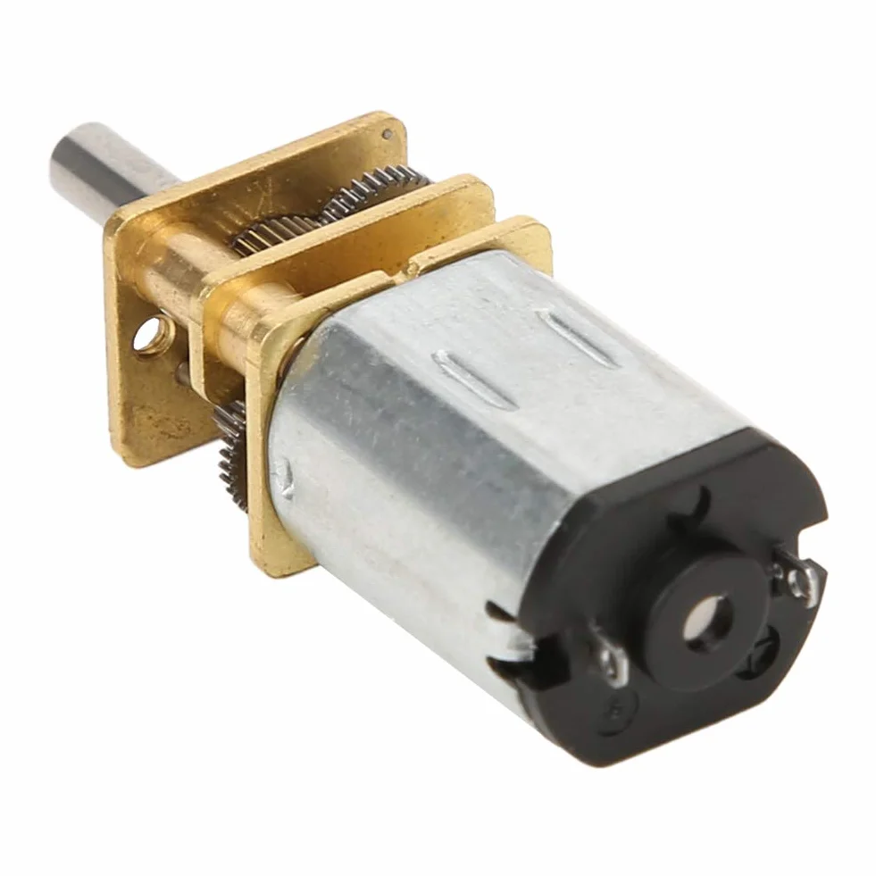 Motorreductor DC 12V 60RPM GA12-N20, Caja de Engranajes de Metal, Control Positivo e Inverso