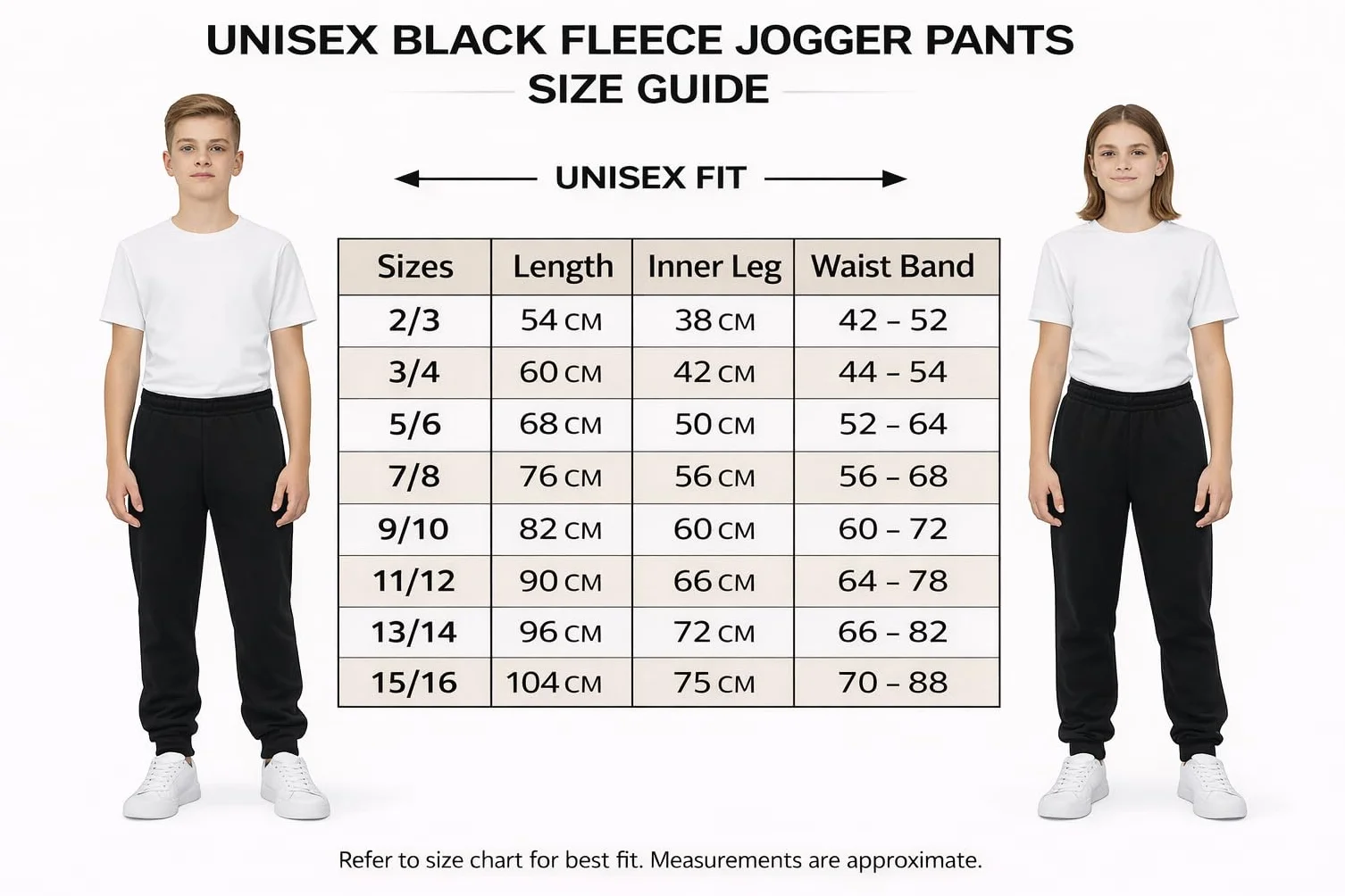 KHIM Pantalones deportivos unisex para niños y niñas