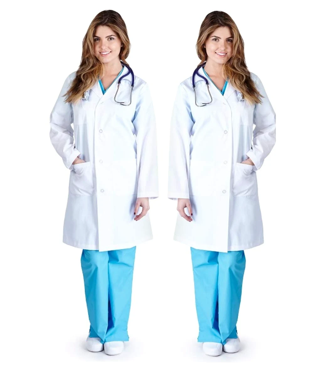 Natural Uniforms De las mujeres Ropa de trabajo profesional Labcoat X-Grande Blanco