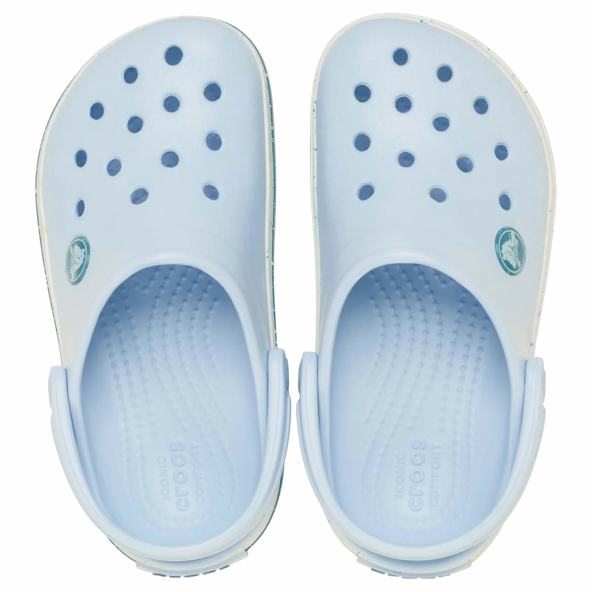 Crocs Crocband Speckled Band Clog T, Zuecos Unisex niños, Azul Escarcha, 24/25 EU