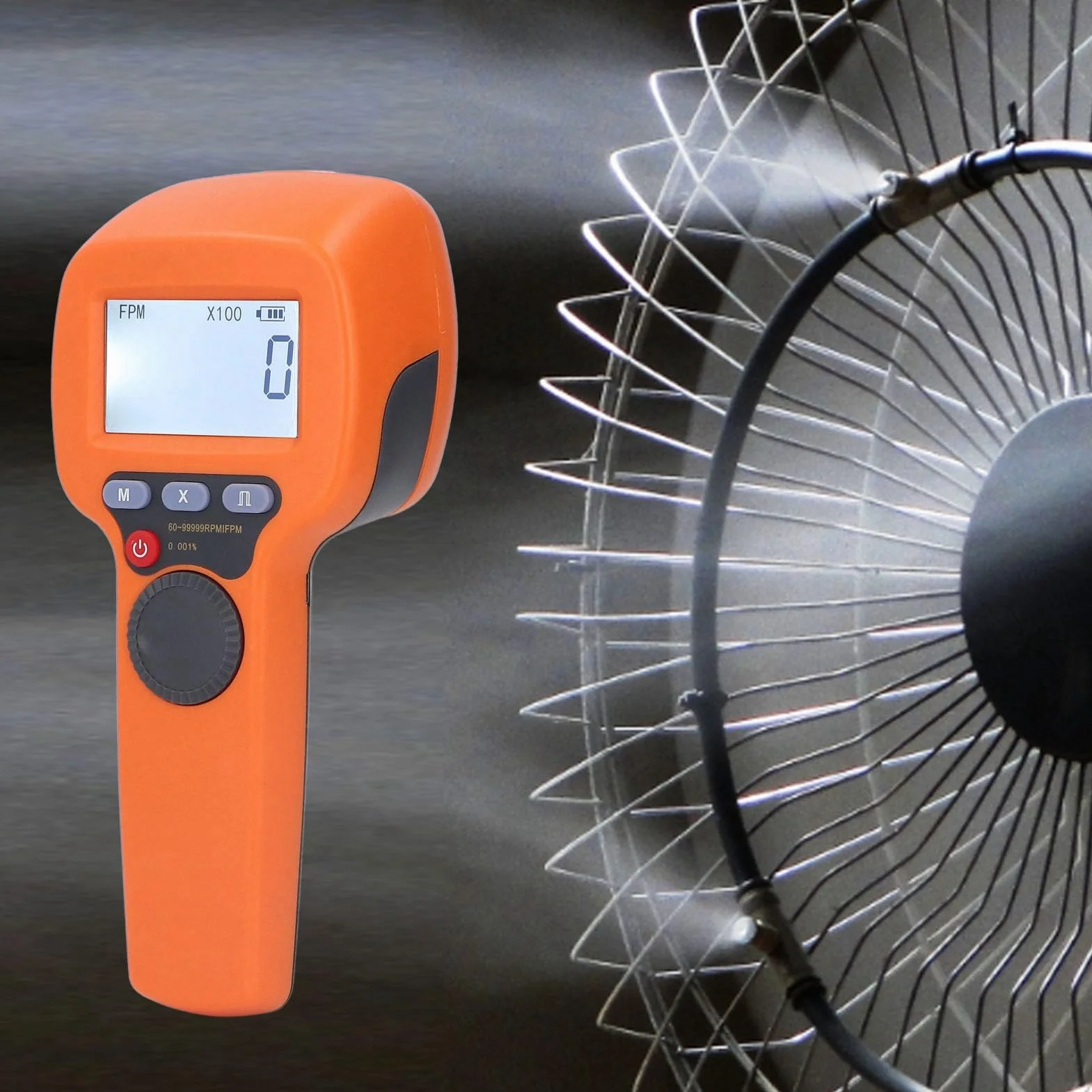 Estroboscopio LED digital portátil tacómetro 6099999 RPM recargable
