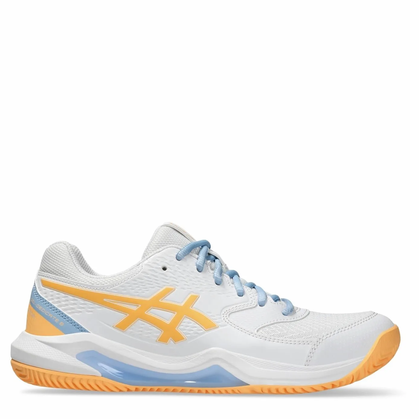 Asics Gel-Dedicate 8 Pádel Blanco Naranja Mujer