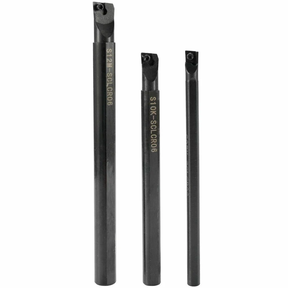 Soporte de torno CNC Barra aburrida S07K-SCLCR06 S10K-SCLCR06 S12M-SCLCR06 + CCMT0602 Insertos + Llave Inglesa Herramientas DZ09