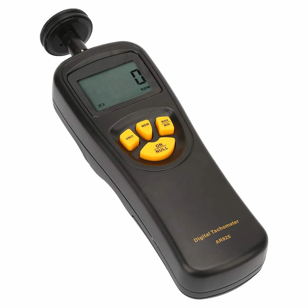 SMART SENSOR Tacómetro Digital 0.5~19999 RPM Contacto Medidor de Rotación LCD