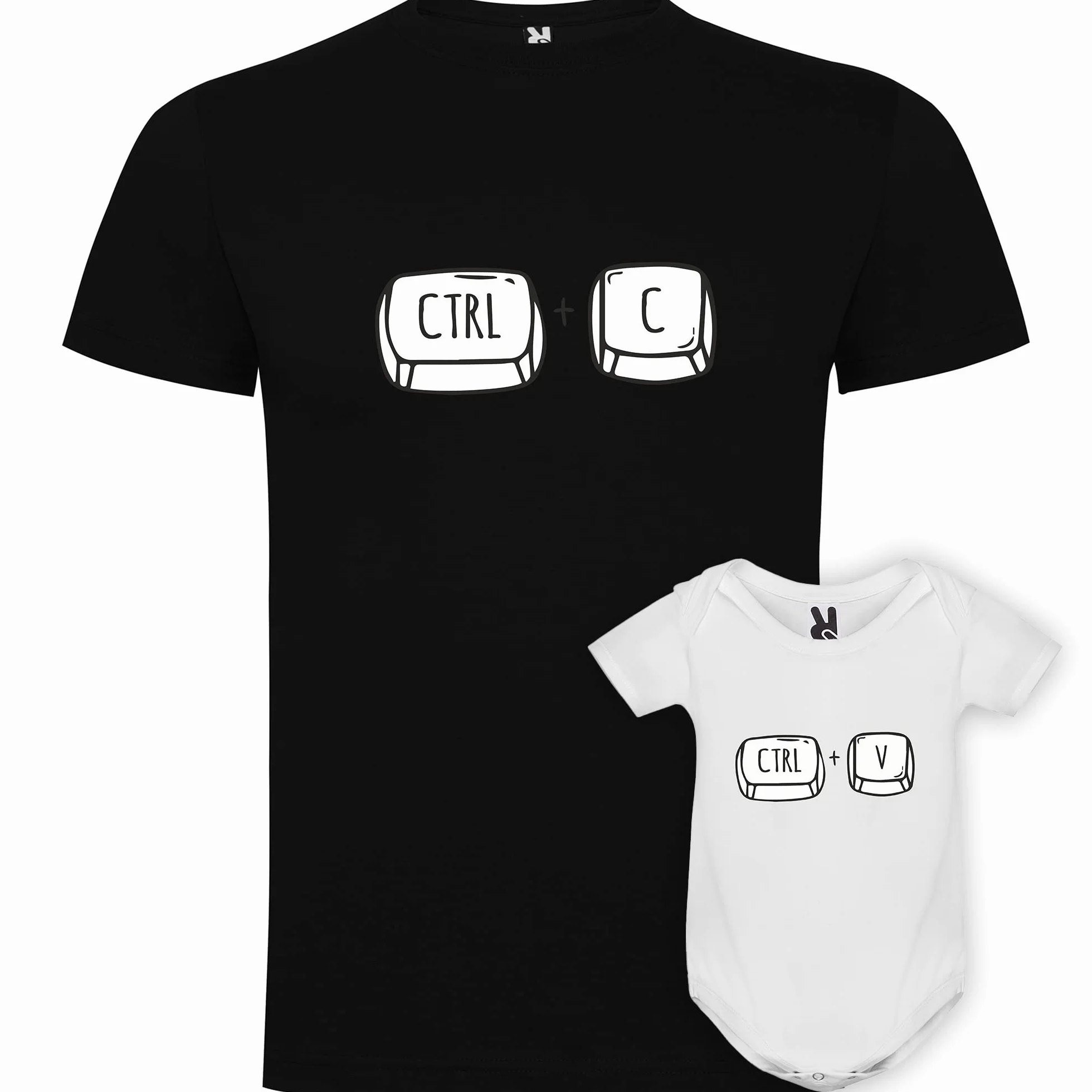 Pack Camiseta Papá y Bebé – Ropa a Juego Divertida – Regalo Original para el Día del Padre o Nacimiento