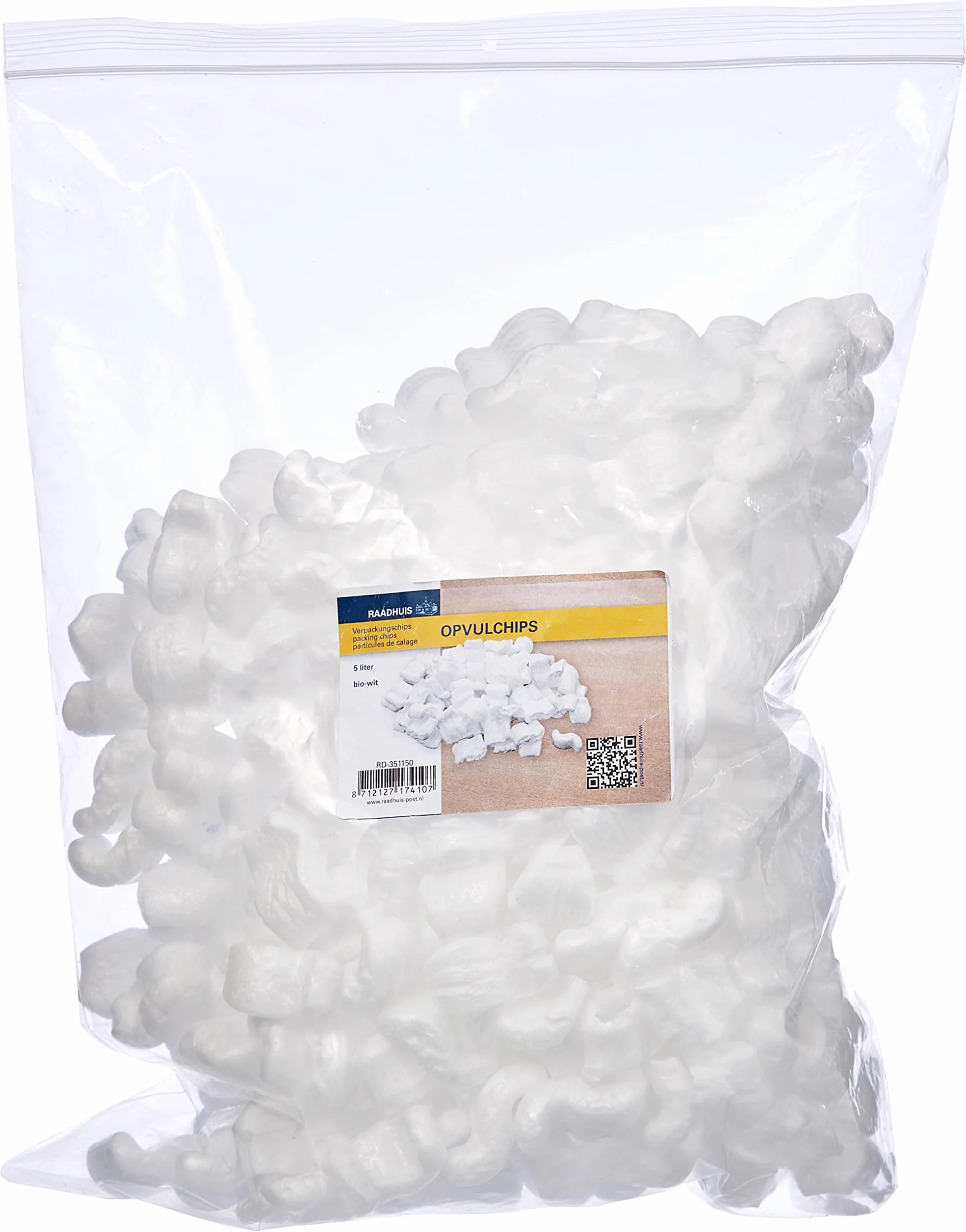 Raadhuis Relleno de embalaje 5L blanco