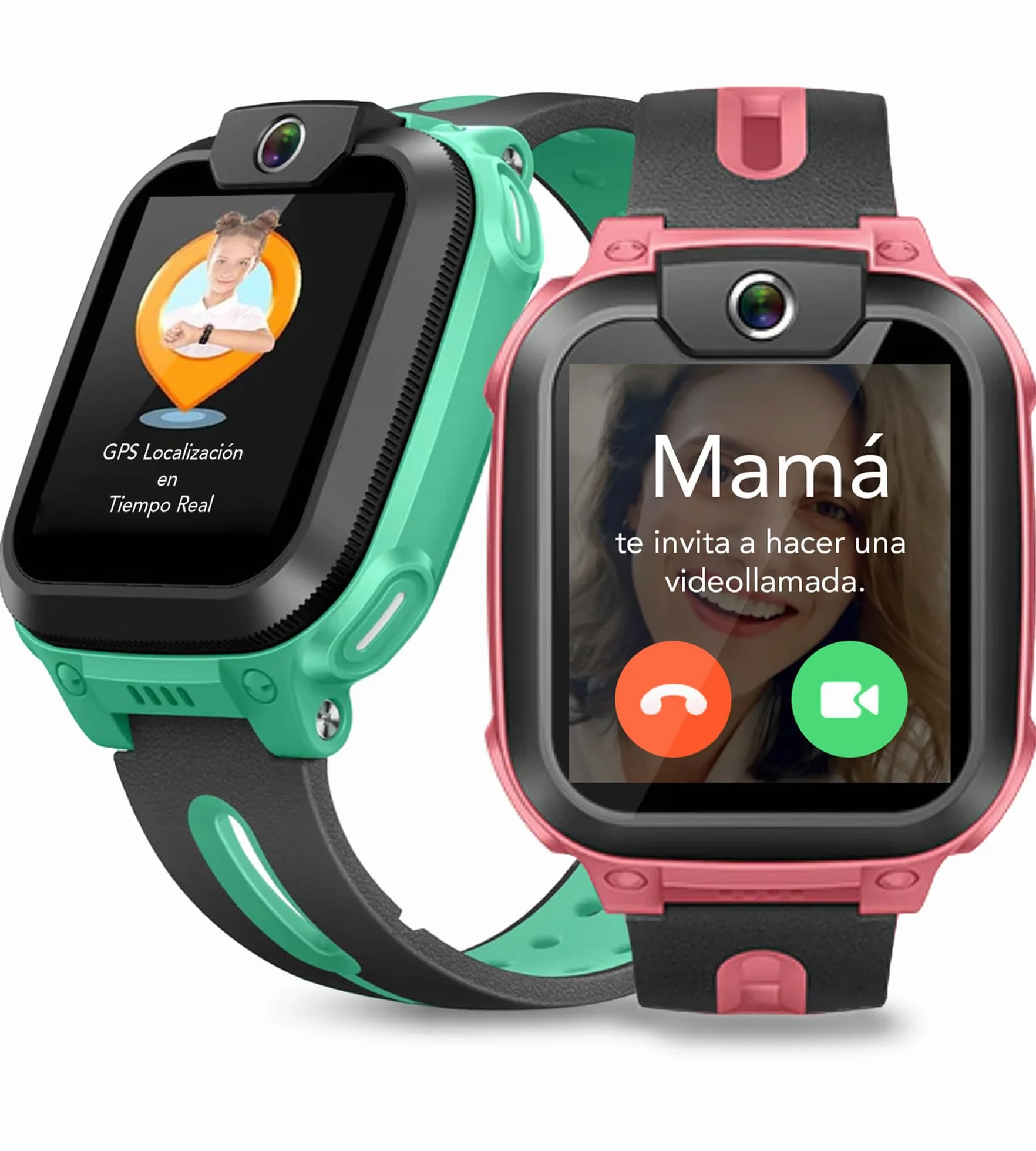 imoo Z1 Reloj Inteligente Niño 4G, Reloj Niño con Videollamada, Reloj GPS Niños con Llamada, Chat, SOS, Smartwatch Niños con Class Mode, Waterproof IPX8, Relojes Niña Watch -Verde