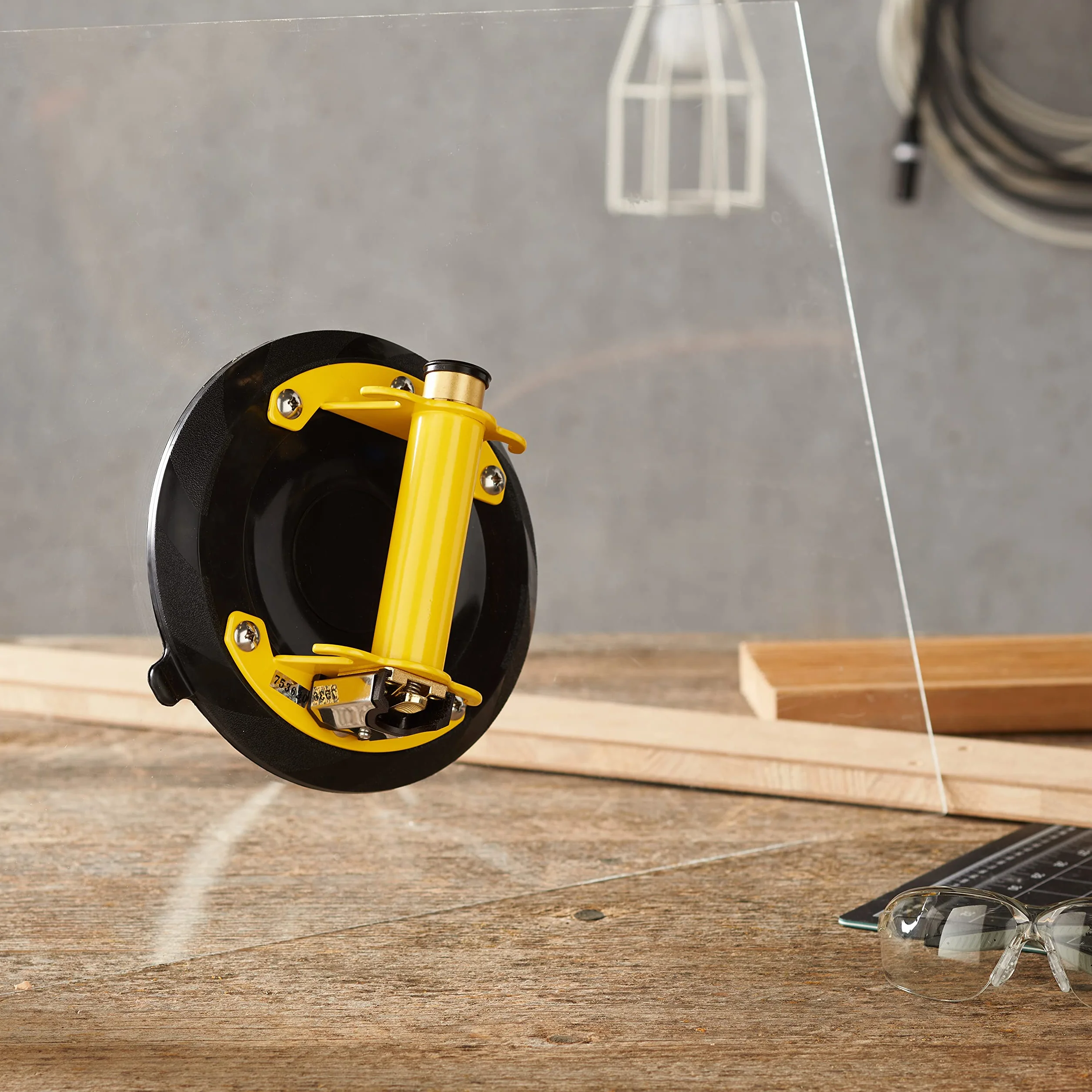 STANLEY Ventosa de Elevación 120kg 230mm Diámetro Indicador de Vacío Válvula de Liberación