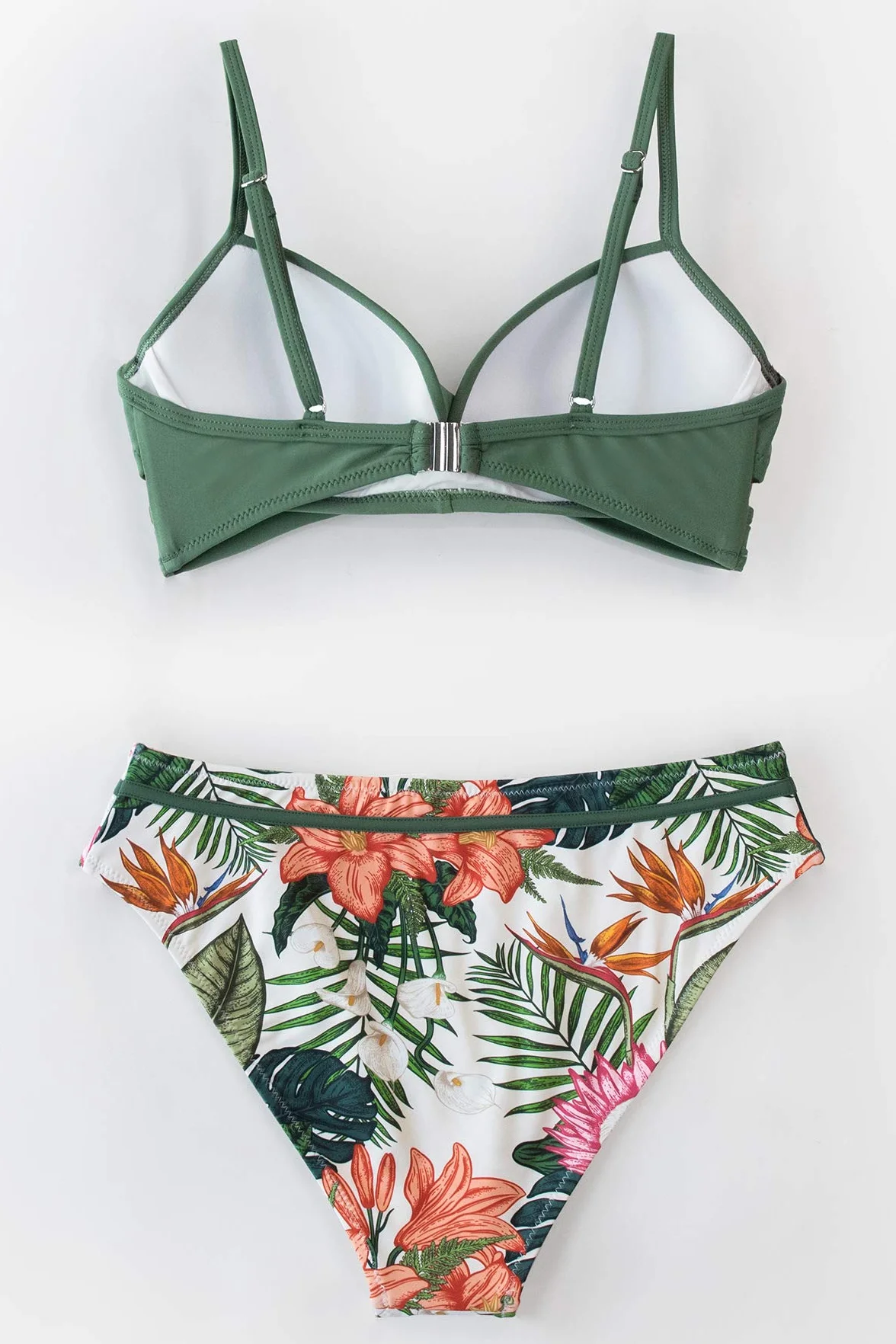 CUPSHE Conjunto de Bikini Push-up Estampado Floral Dos Piezas