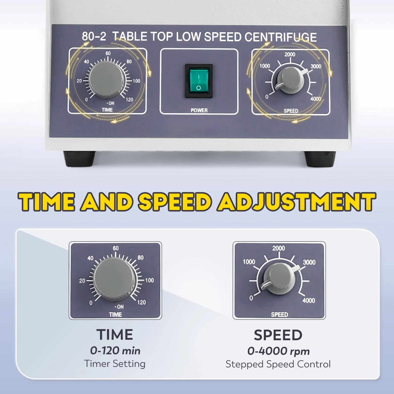 CGOLDENWALL Centrífuga de Laboratorio 4000rpm 1795xg 20mlx12 Tubos