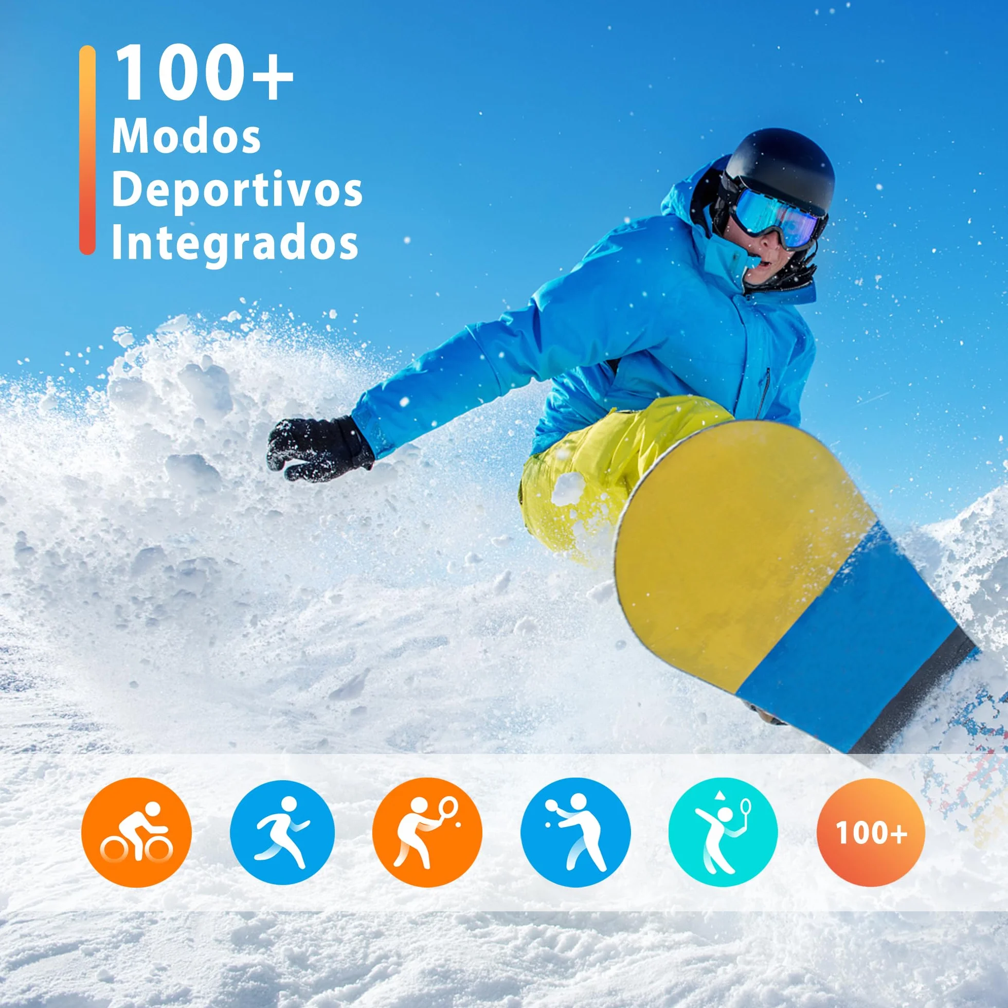 Popglory Reloj Inteligente Mujer, Llamadas/Presión Arterial/100+ Deportes Smartwatch Mujer, Frecuencia respiratoria Frecuencia Cardíaca Oxígeno en Sangre Sueño, Reloj Android iOS