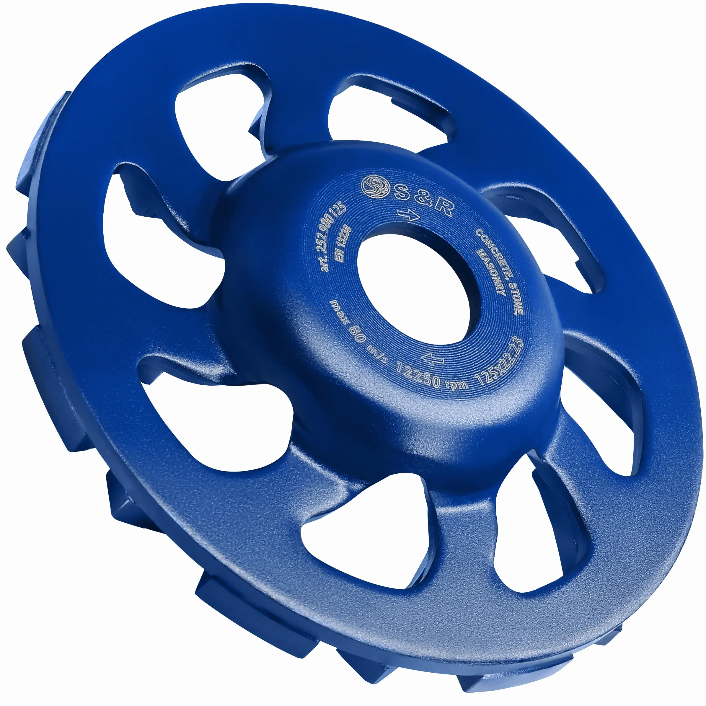 S&R Muela Diamante 125mm Disco Desbaste Hormigon para Ladrillo Piedra Granito